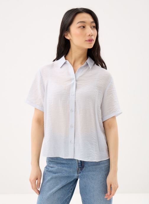 Samsoe Samsoe Korte mouw overhemden Samina NP shirt 15754 dames blauw