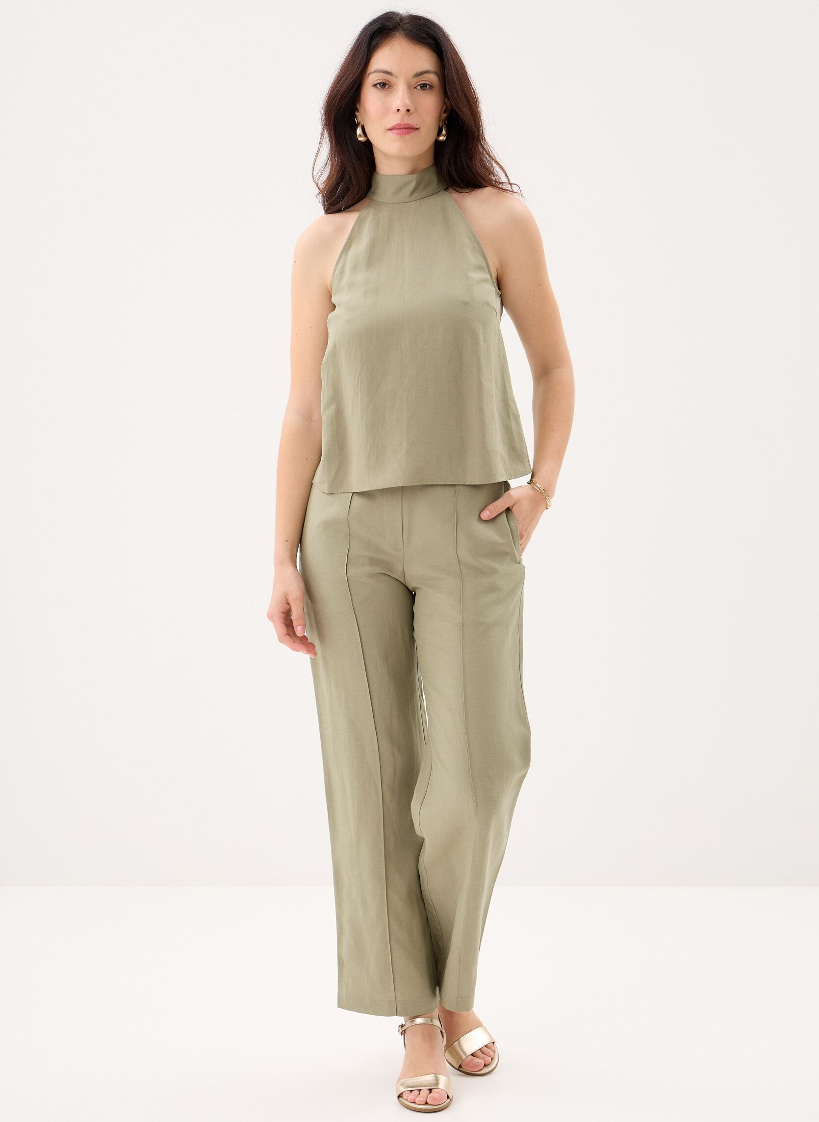 Tops Sarheos top 15262 dames groen Samsoe Samsoe Tops Sarheos top 15262 dames groen Overland Trek