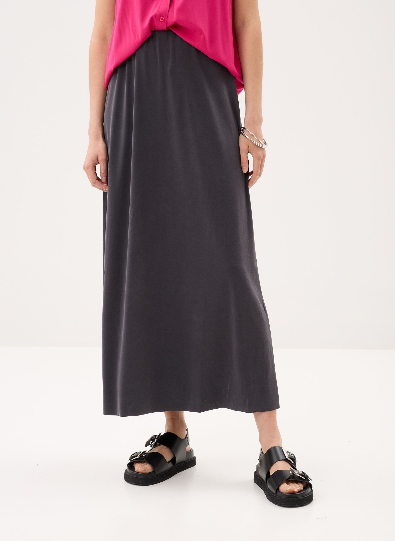Jupes longues Sasusanna skirt 15641 femme noir Samsoe Samsoe Jupes longues Sasusanna skirt 15641 femme noir Black