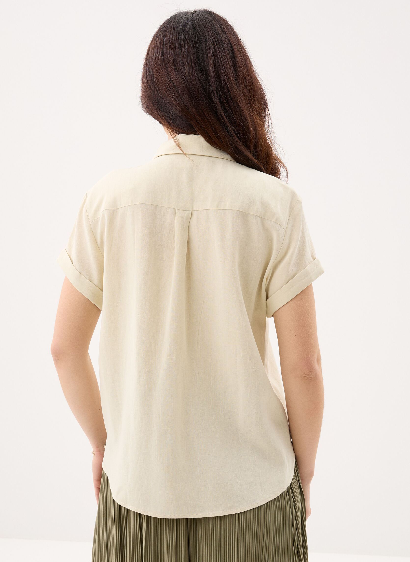 Hemden Samajana ss shirt 15938 dames wit Samsoe Samsoe Hemden Samajana ss shirt 15938 dames wit BONE WHITE MEL.