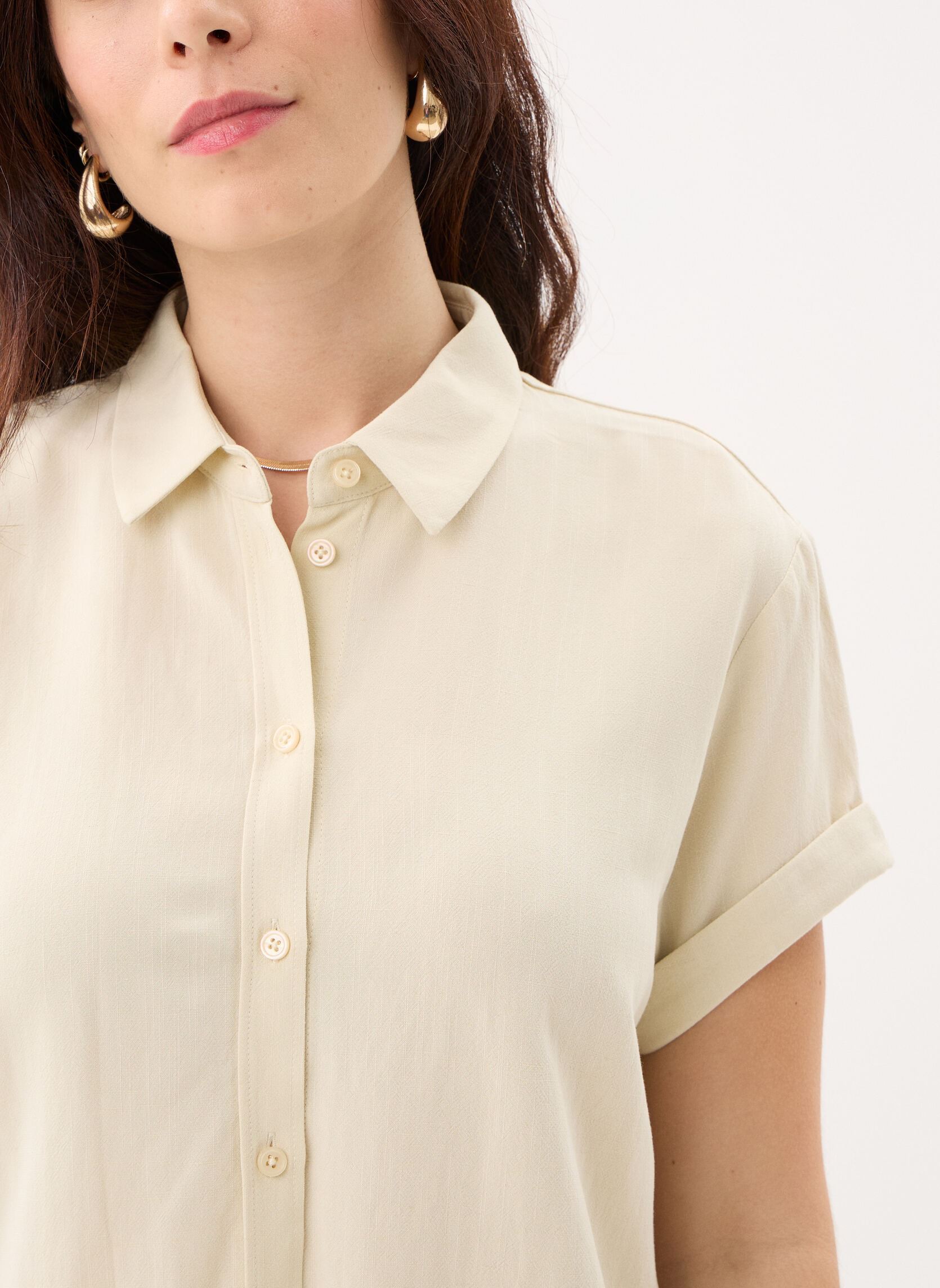 Hemden Samajana ss shirt 15938 dames wit Samsoe Samsoe Hemden Samajana ss shirt 15938 dames wit BONE WHITE MEL.