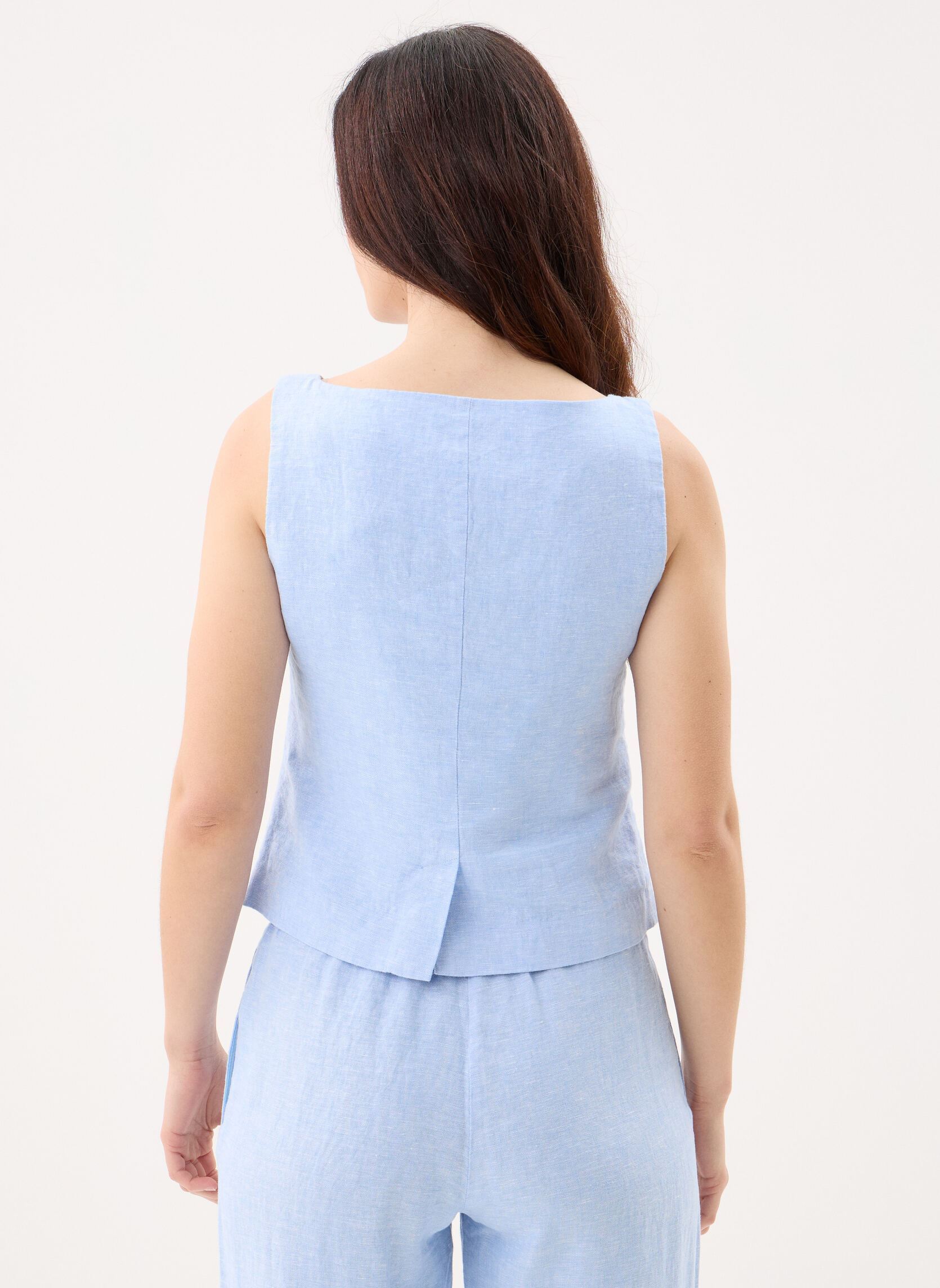 Westen Saloves vest 14329 damen blau Samsoe Samsoe Westen Saloves vest 14329 damen blau Bel Air Blue Mel.