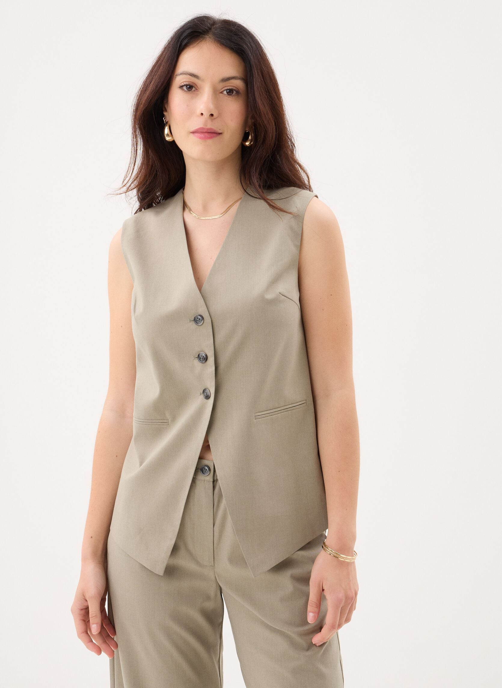 Jacketts / Sakkos Satova vest 15145 damen grün Samsoe Samsoe Jacketts / Sakkos Satova vest 15145 damen grün Overland Trek Mel.