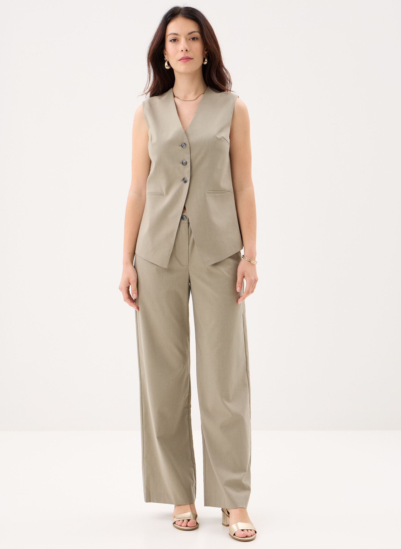 Weite Hosen Satova trousers 15145 damen grün Samsoe Samsoe Weite Hosen Satova trousers 15145 damen grün Overland Trek Mel.