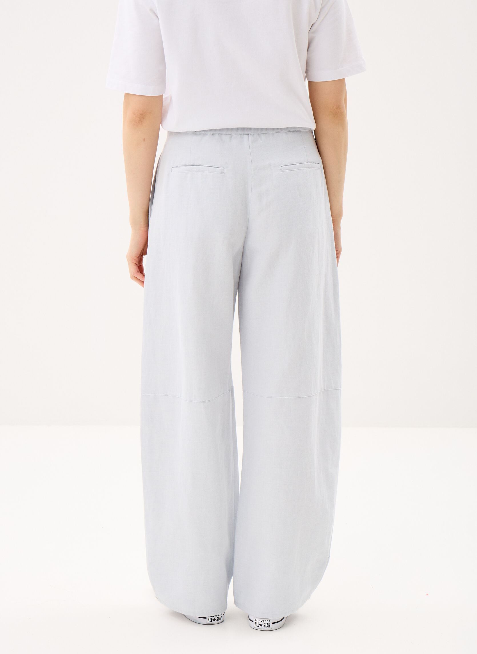 Pantalons larges Sarokos trousers 15930 femme bleu Samsoe Samsoe Pantalons larges Sarokos trousers 15930 femme bleu Gray Dawn Mel.