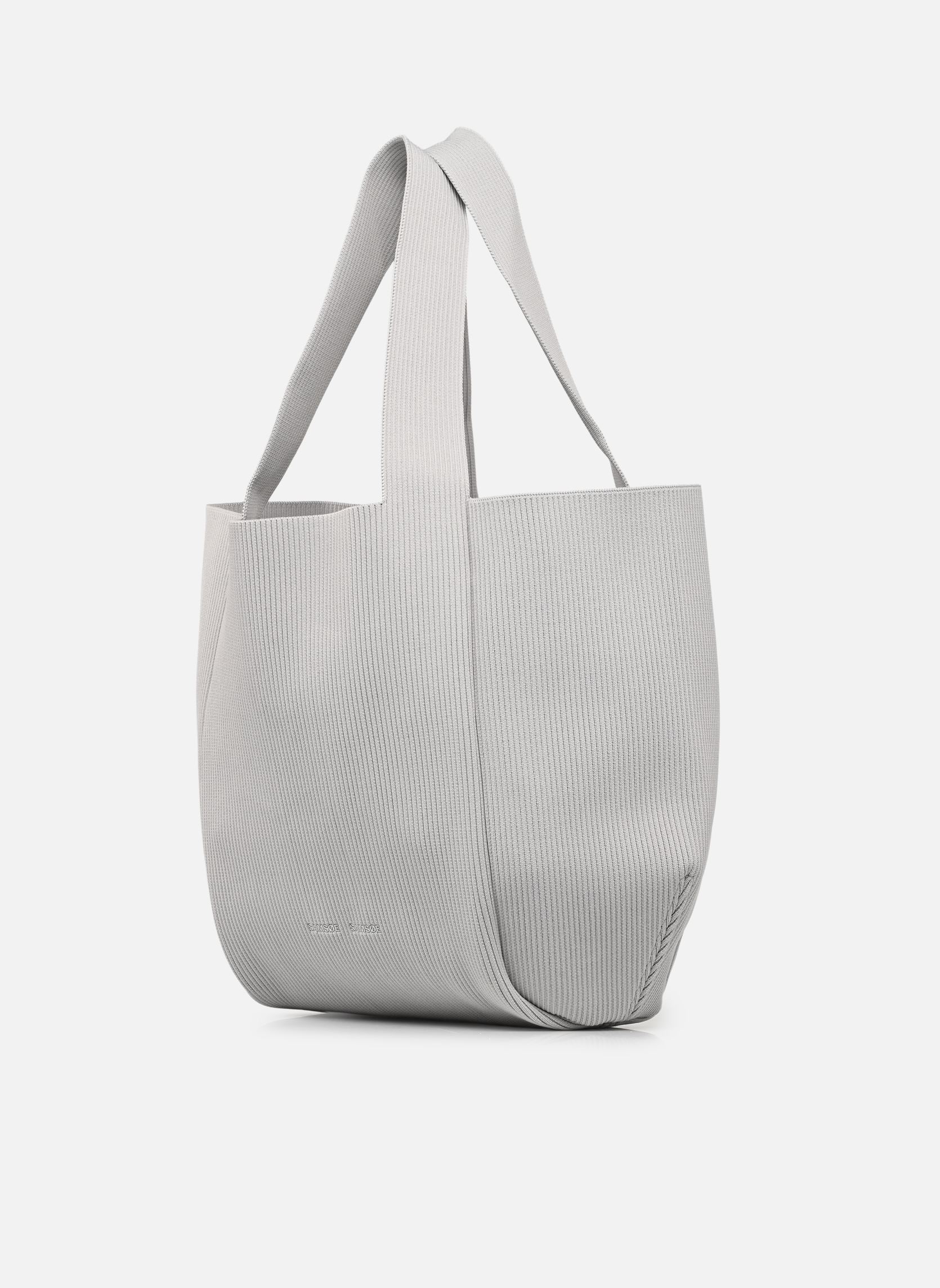 Grote winkelzak Samira flyknit tote 15948 dames grijs Samsoe Samsoe Grote winkelzak Samira flyknit tote 15948 dames grijs Ultimate Gray