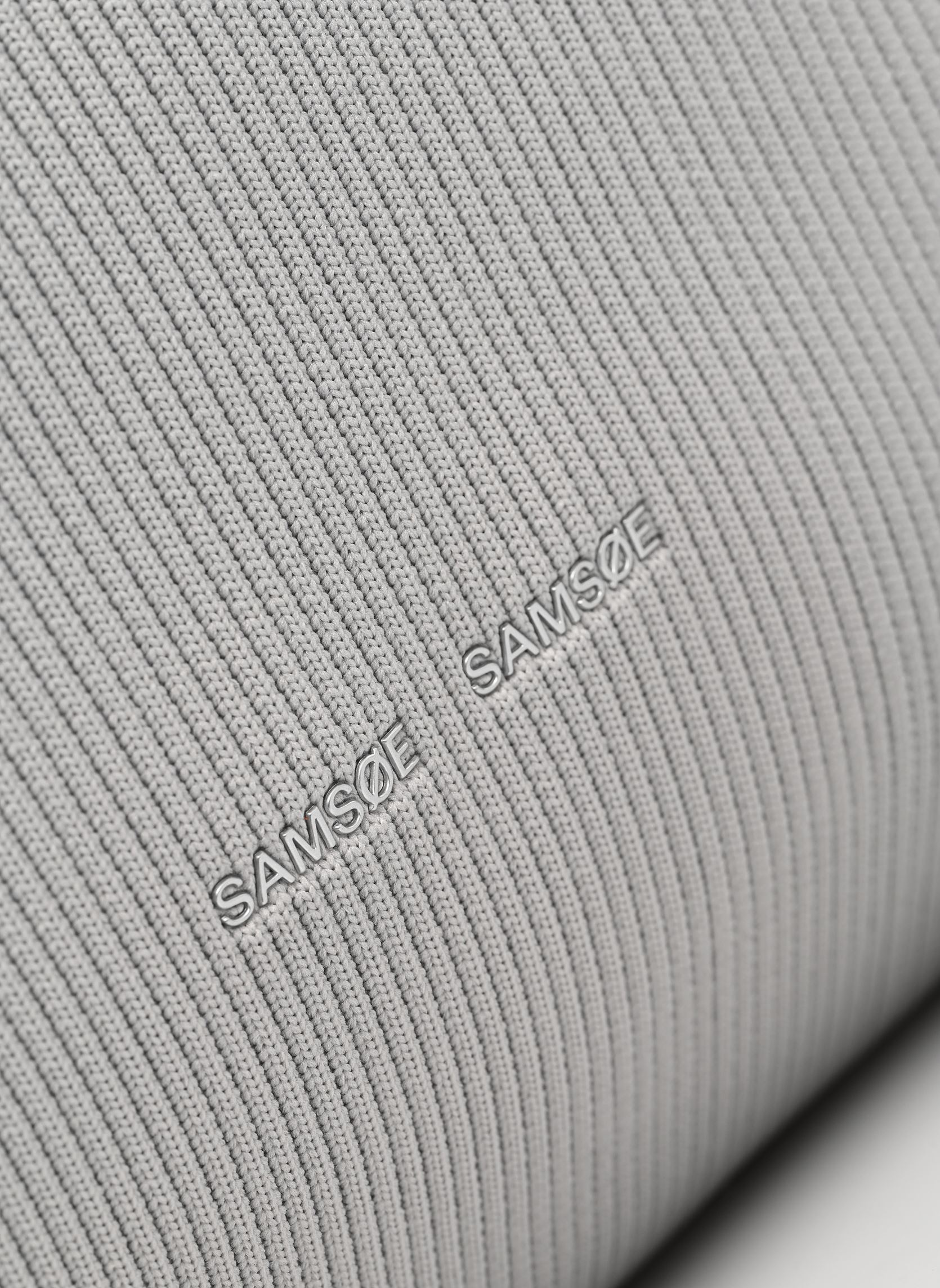 Grote winkelzak Samira flyknit tote 15948 dames grijs Samsoe Samsoe Grote winkelzak Samira flyknit tote 15948 dames grijs Ultimate Gray