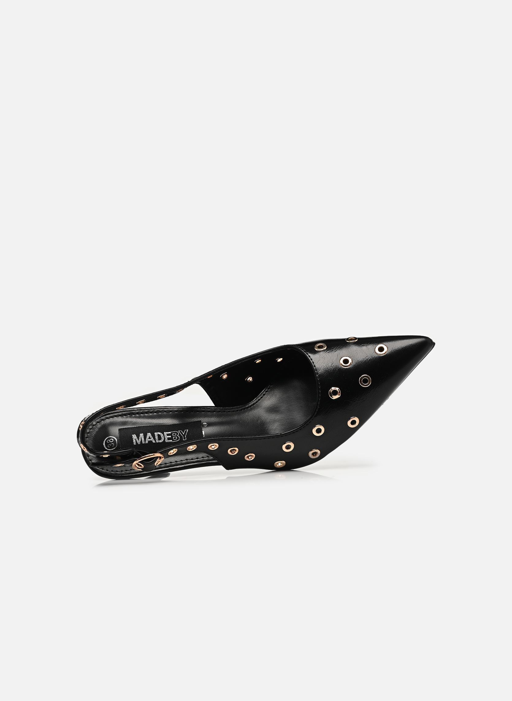 Escarpins à brides Escarpin slingback THEAEYELET femme noir MADE BY Escarpins à brides Escarpin slingback THEAEYELET femme noir NOIR