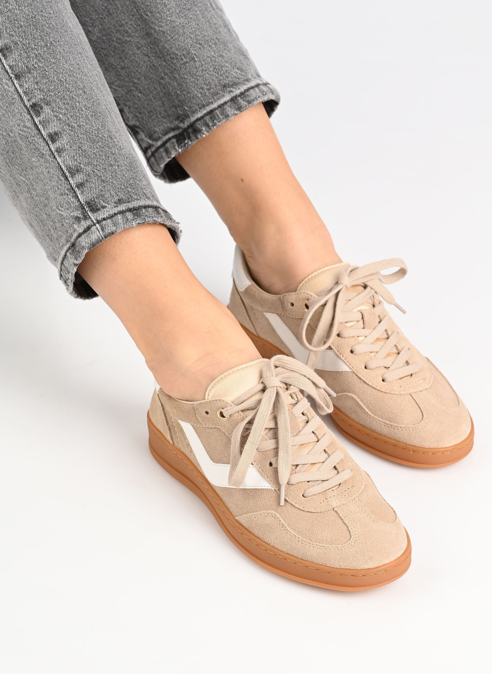 Baskets ELVA femme beige Karston Baskets ELVA femme beige CREME