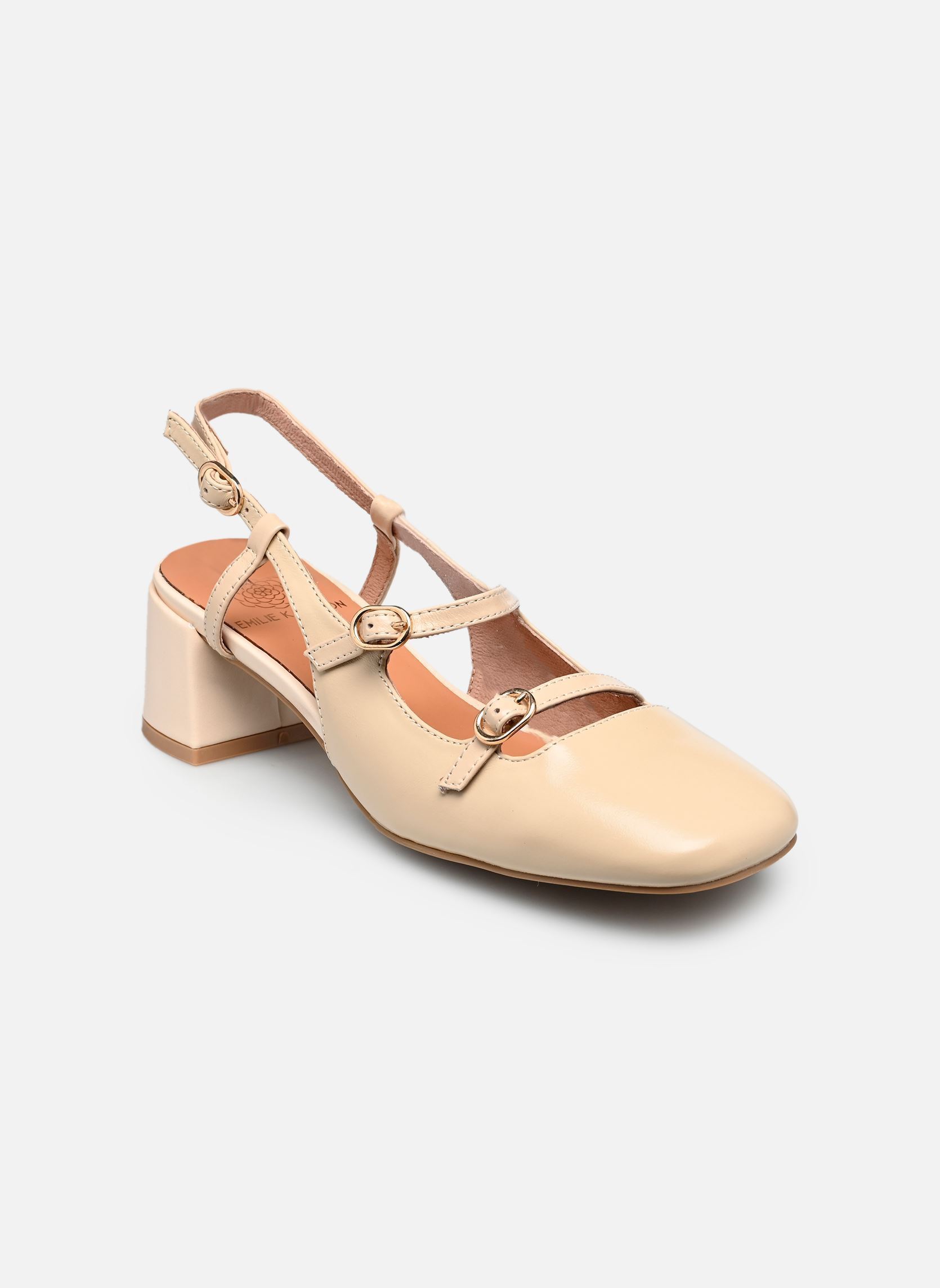 Slingback pumps ANGELINE dames wit Karston Slingback pumps ANGELINE dames wit Creme
