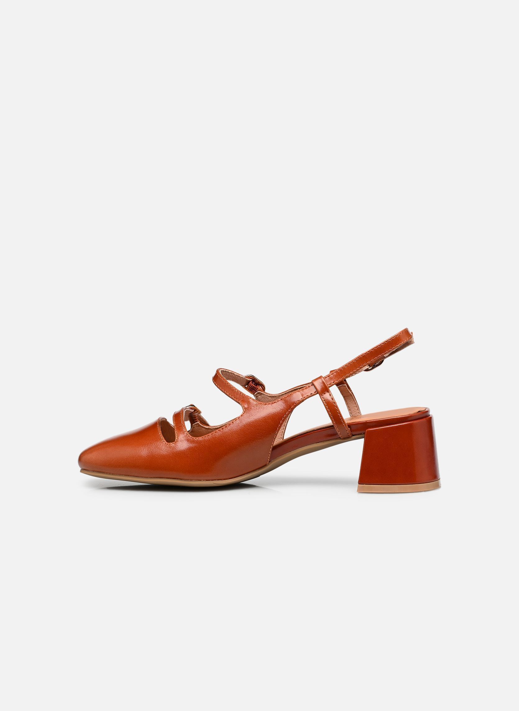 Escarpins à brides ANGELINE femme marron Karston Escarpins à brides ANGELINE femme marron Whisky
