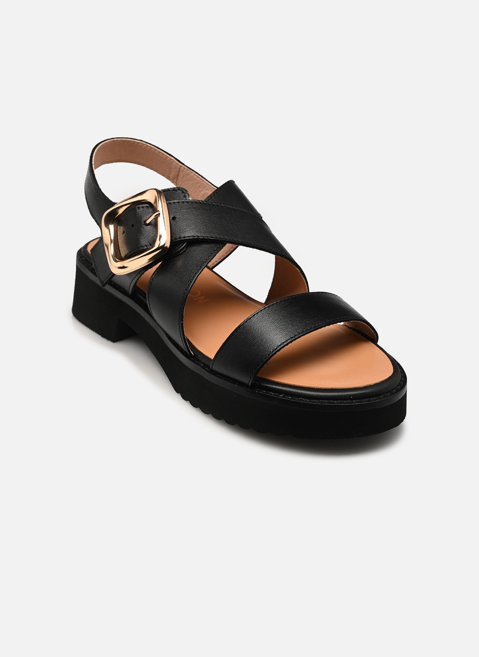 Sandales compensées et plateformes DANAE femme noir Karston Sandales compensées et plateformes DANAE femme noir Noir
