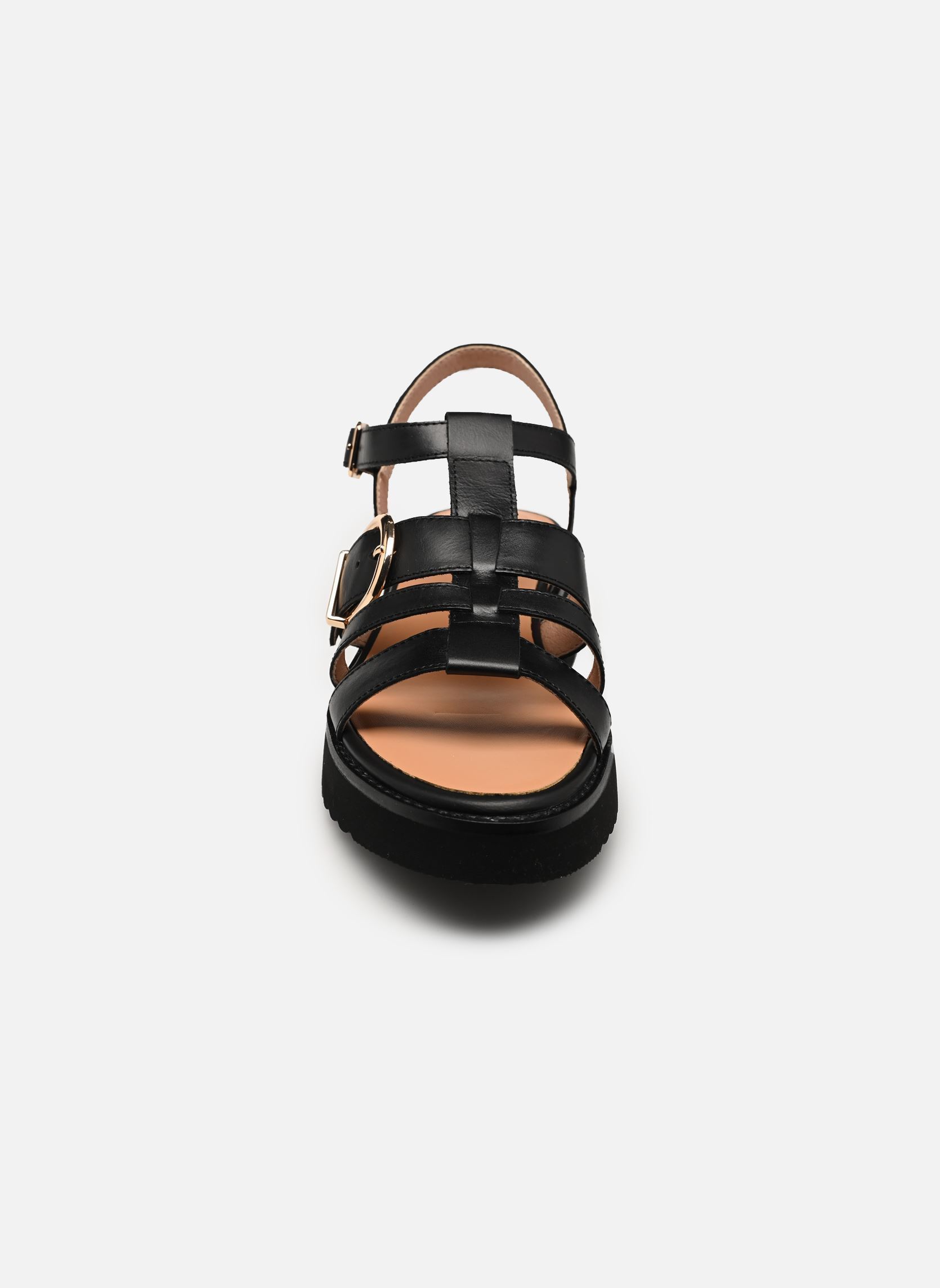 Sandales compensées et plateformes CLAUDIA femme noir Karston Sandales compensées et plateformes CLAUDIA femme noir Noir