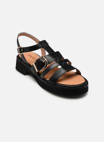 Sandales compensées et plateformes CLAUDIA femme noir