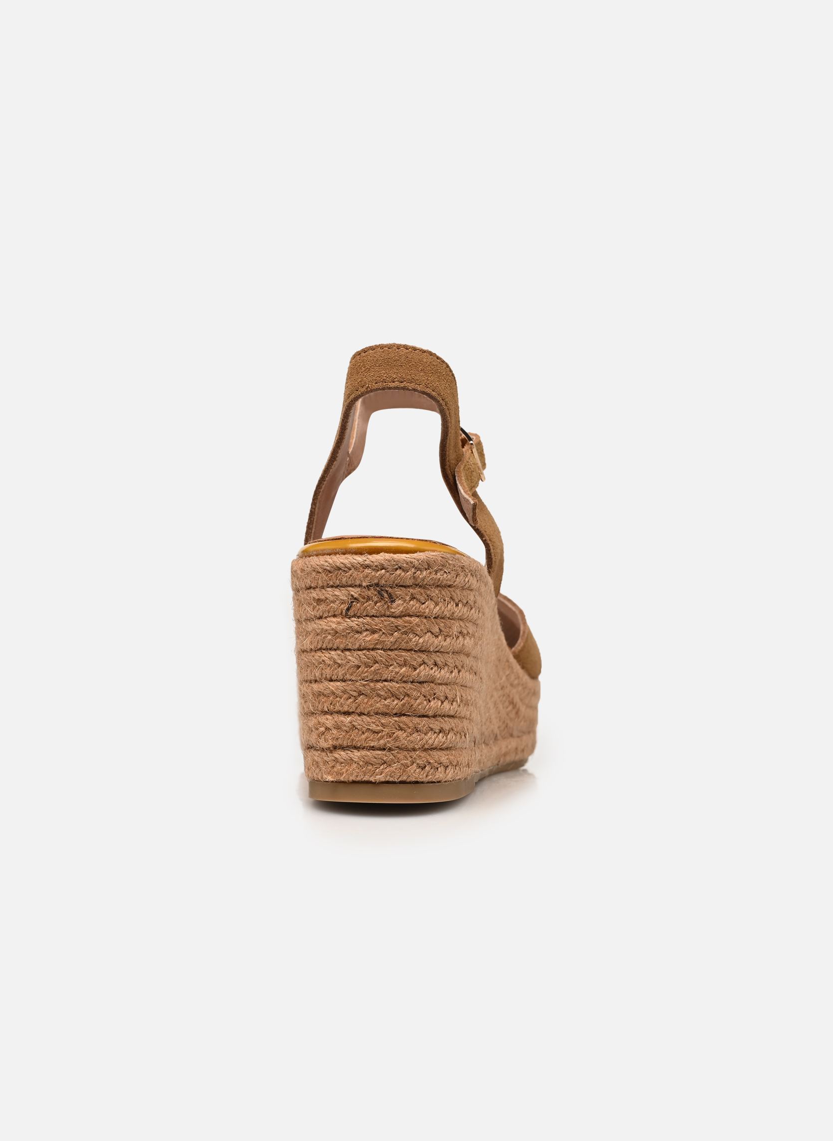 Sandales compensées et plateformes ISELLE femme marron Karston Sandales compensées et plateformes ISELLE femme marron CRT_CAMEL