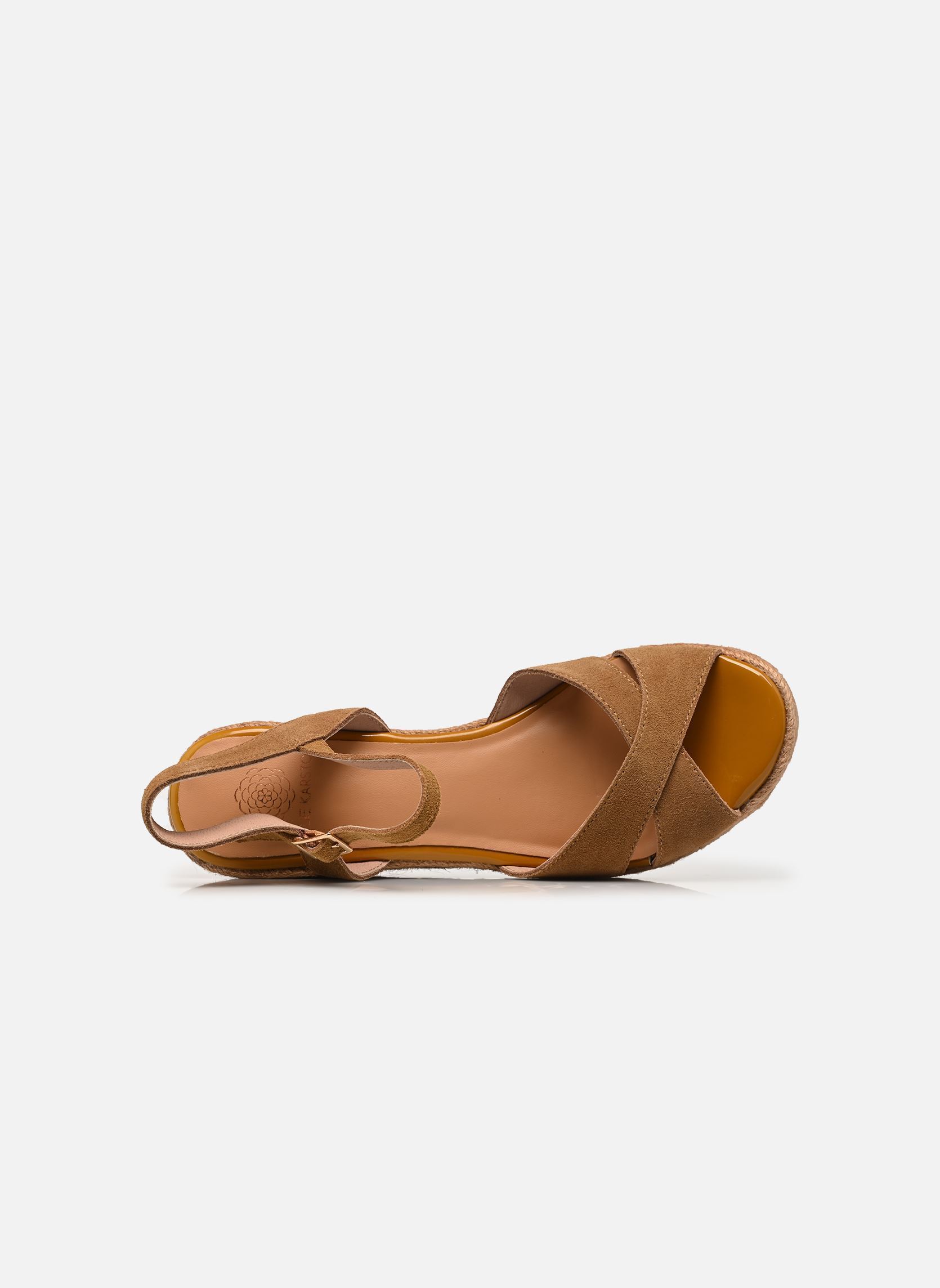 Sandales compensées et plateformes ISELLE femme marron Karston Sandales compensées et plateformes ISELLE femme marron CRT_CAMEL