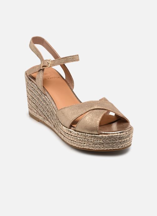 Karston Keil- und Plateausandalen ISELLE damen gold und bronze