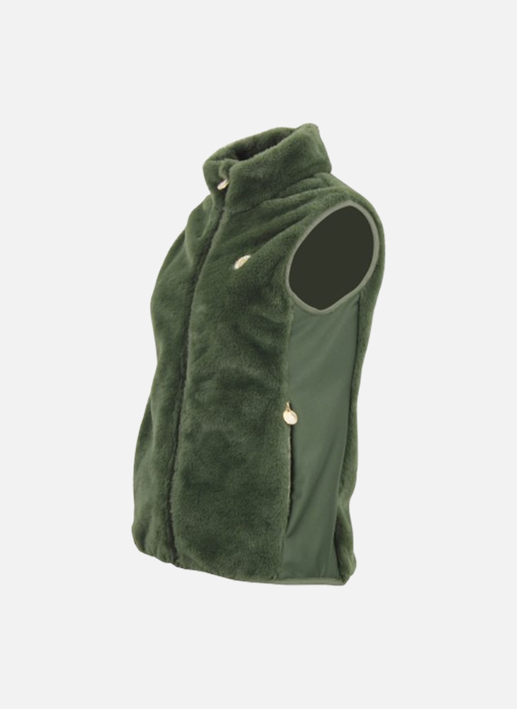 Gilets Gilet polaire AVRIL femme vert Peak Mountain Gilets Gilet polaire AVRIL femme vert Kaki