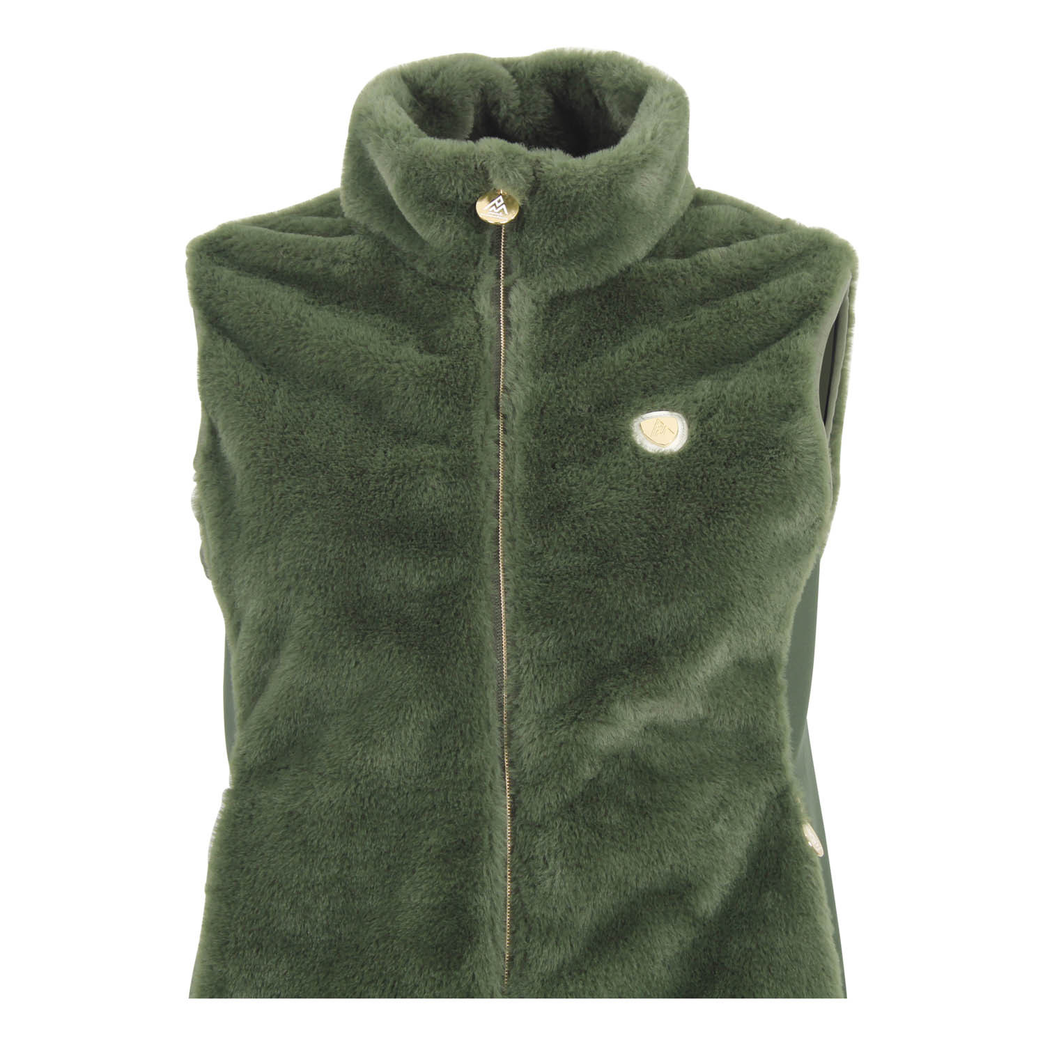 Gilets Gilet polaire AVRIL femme vert Peak Mountain Gilets Gilet polaire AVRIL femme vert Kaki