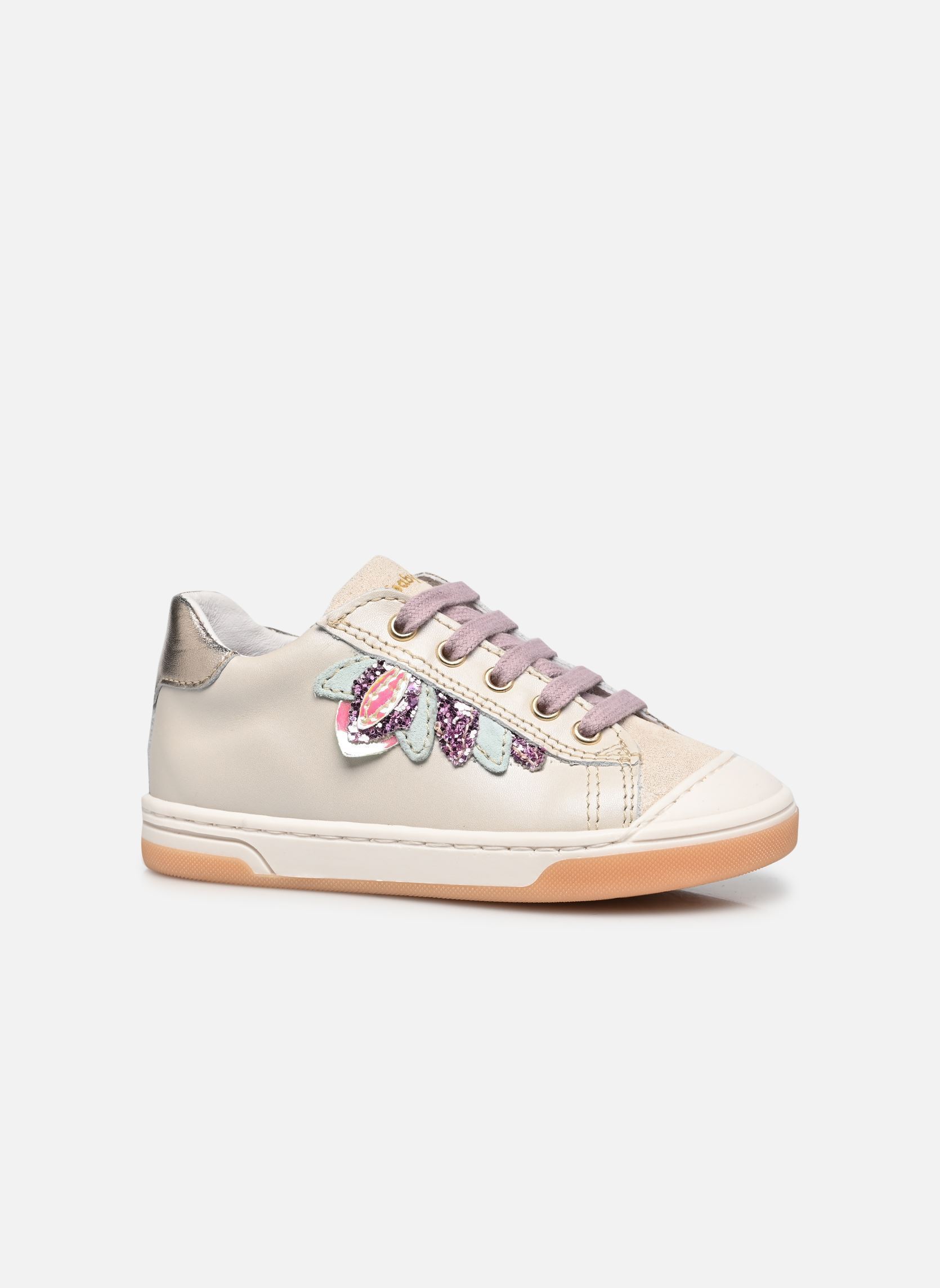 Baskets basses Astana fille blanc Babybotte Baskets basses Astana fille blanc IVOIRE