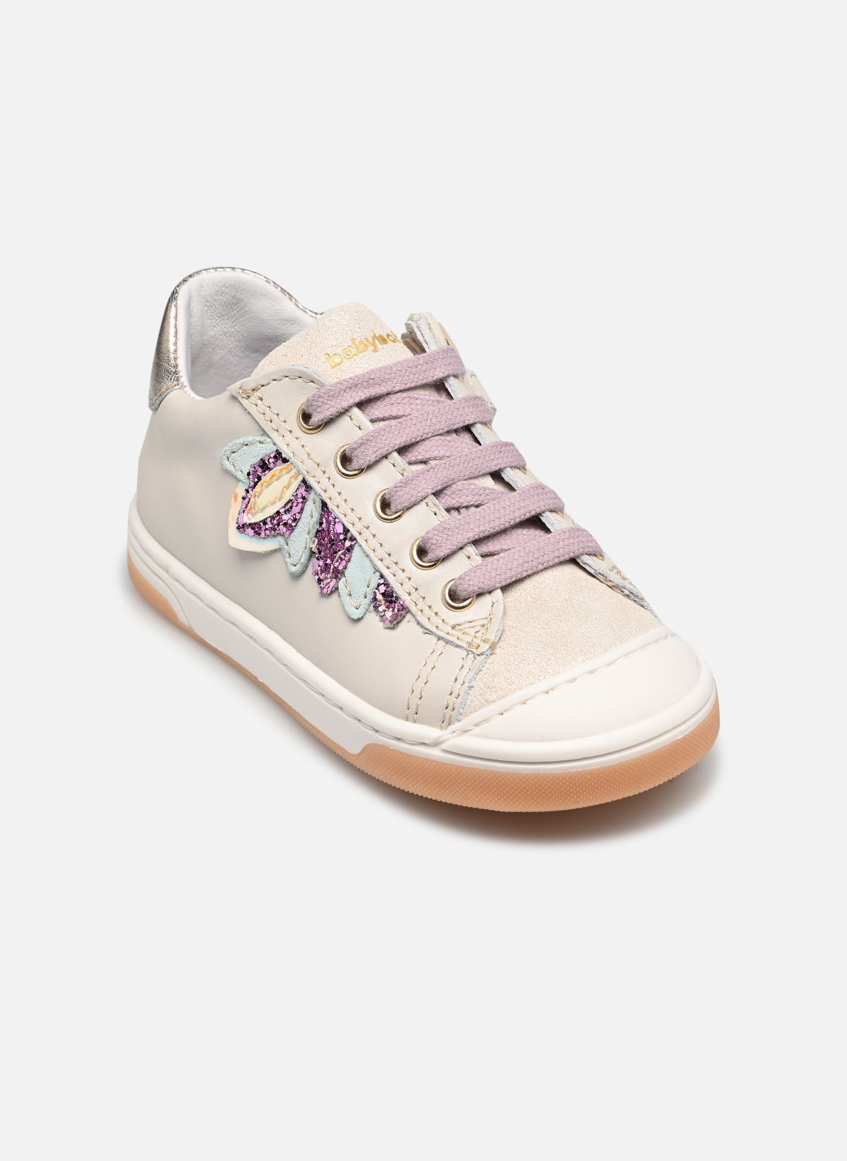 Baskets basses Astana fille blanc Babybotte Baskets basses Astana fille blanc IVOIRE