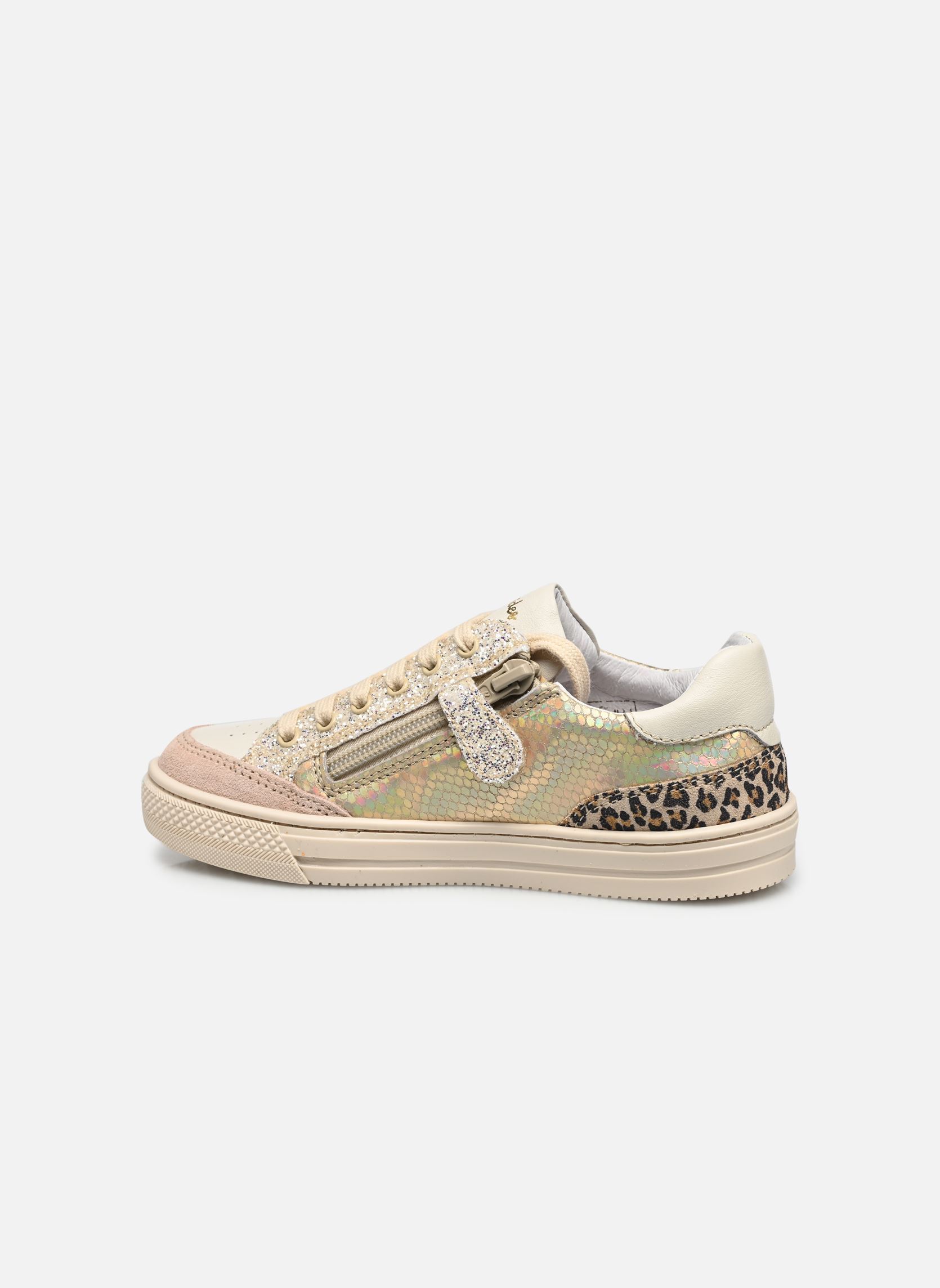 Lage sneakers Kolt meisjes zilver Babybotte Lage sneakers Kolt meisjes zilver PLATINE