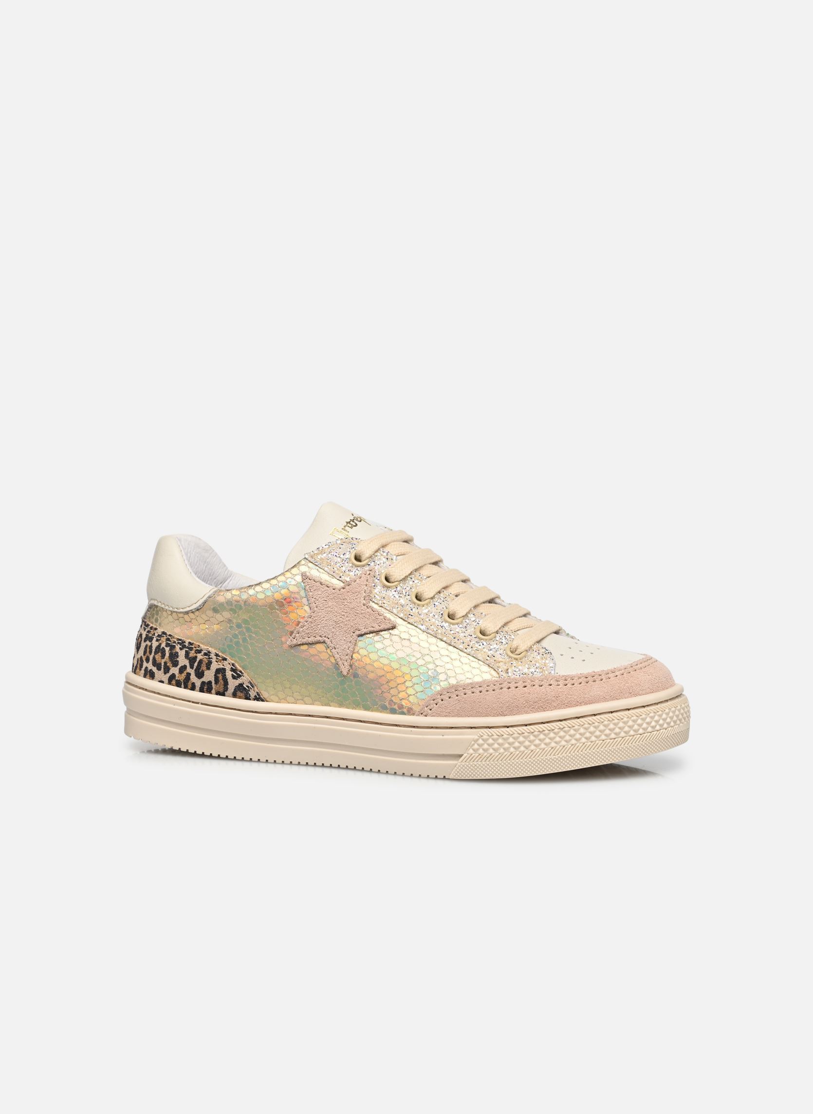 Lage sneakers Kolt meisjes zilver Babybotte Lage sneakers Kolt meisjes zilver PLATINE