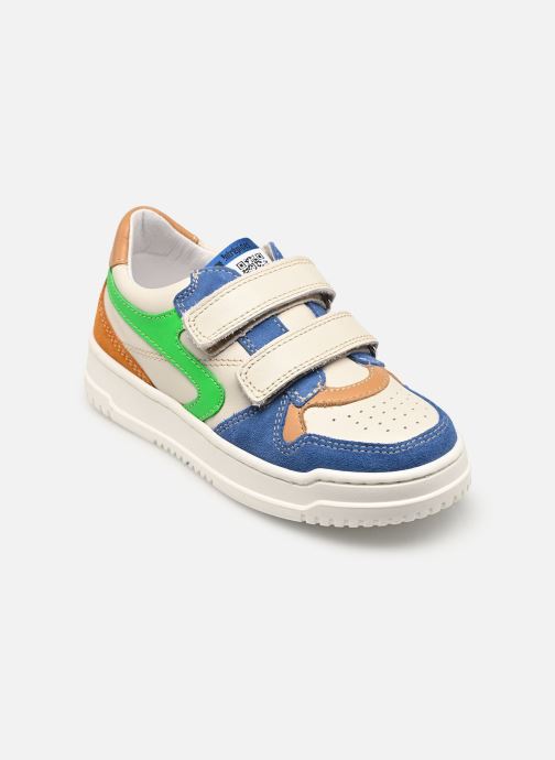 Babybotte Baskets basses Kargourou Velcro garçon blanc