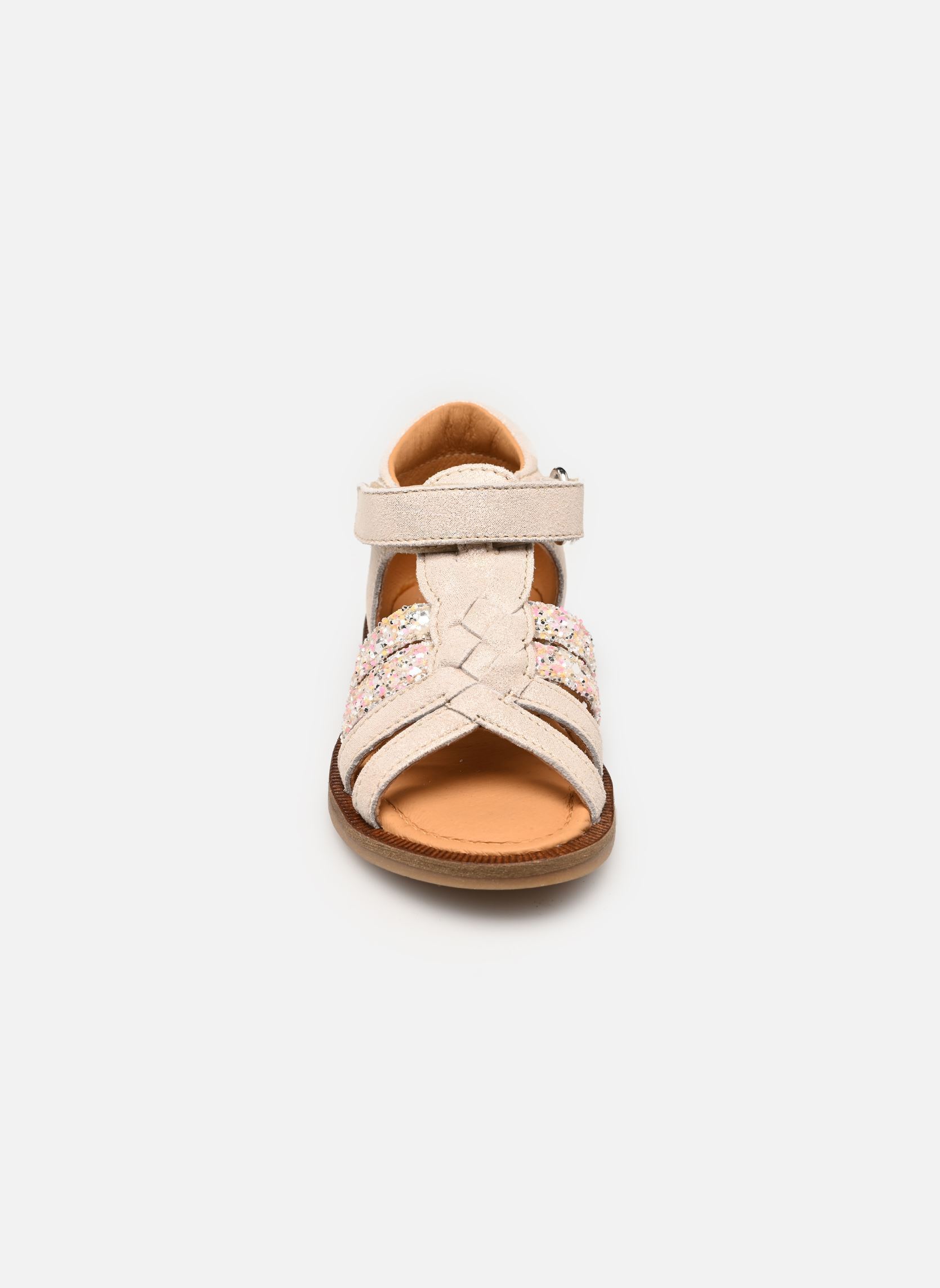 Sandales Tourbillon Velcro fille blanc Babybotte Sandales Tourbillon Velcro fille blanc IVOIRE