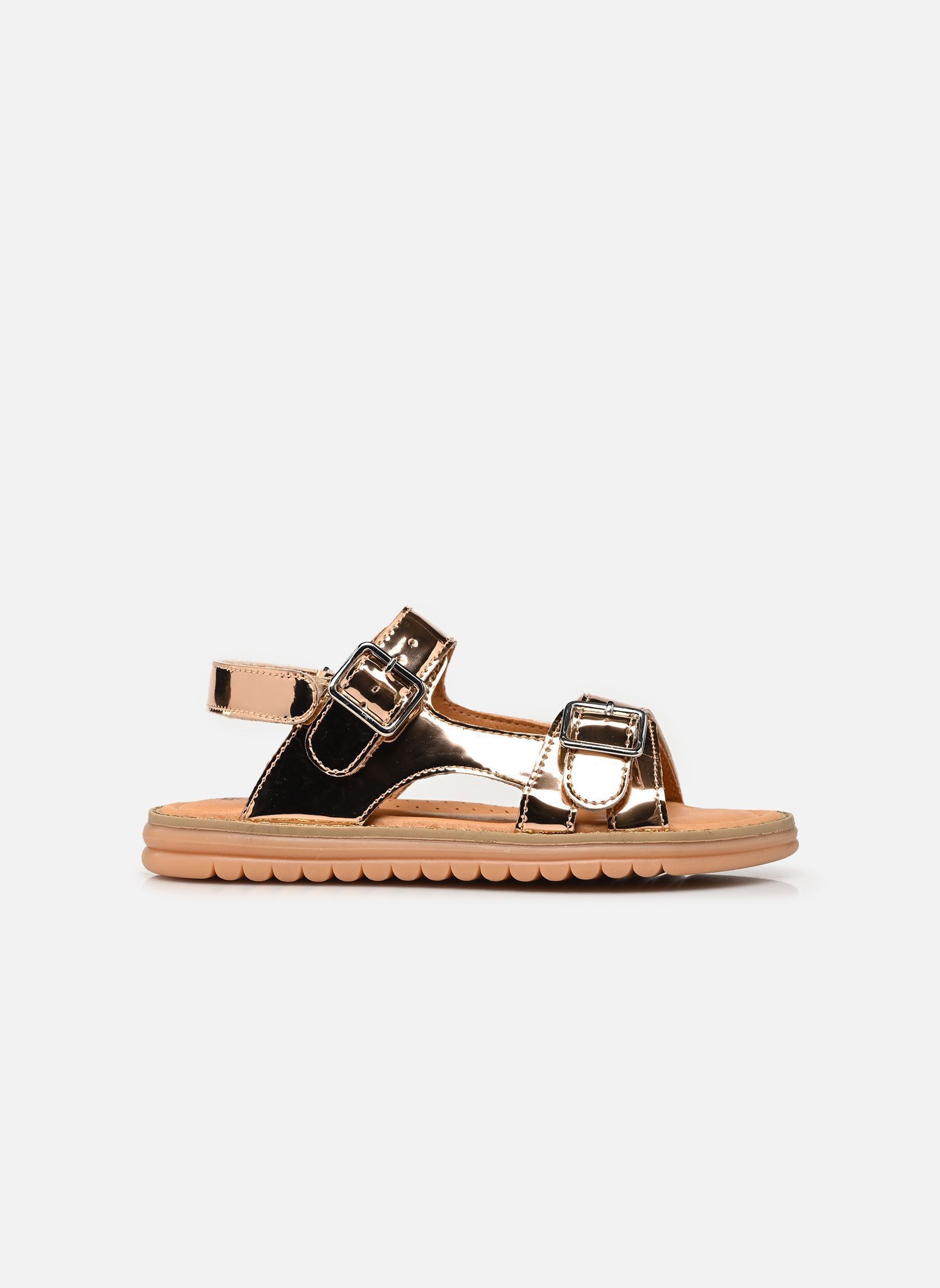 Sandalen Kristina meisjes goud en brons Babybotte Sandalen Kristina meisjes goud en brons PLATINE