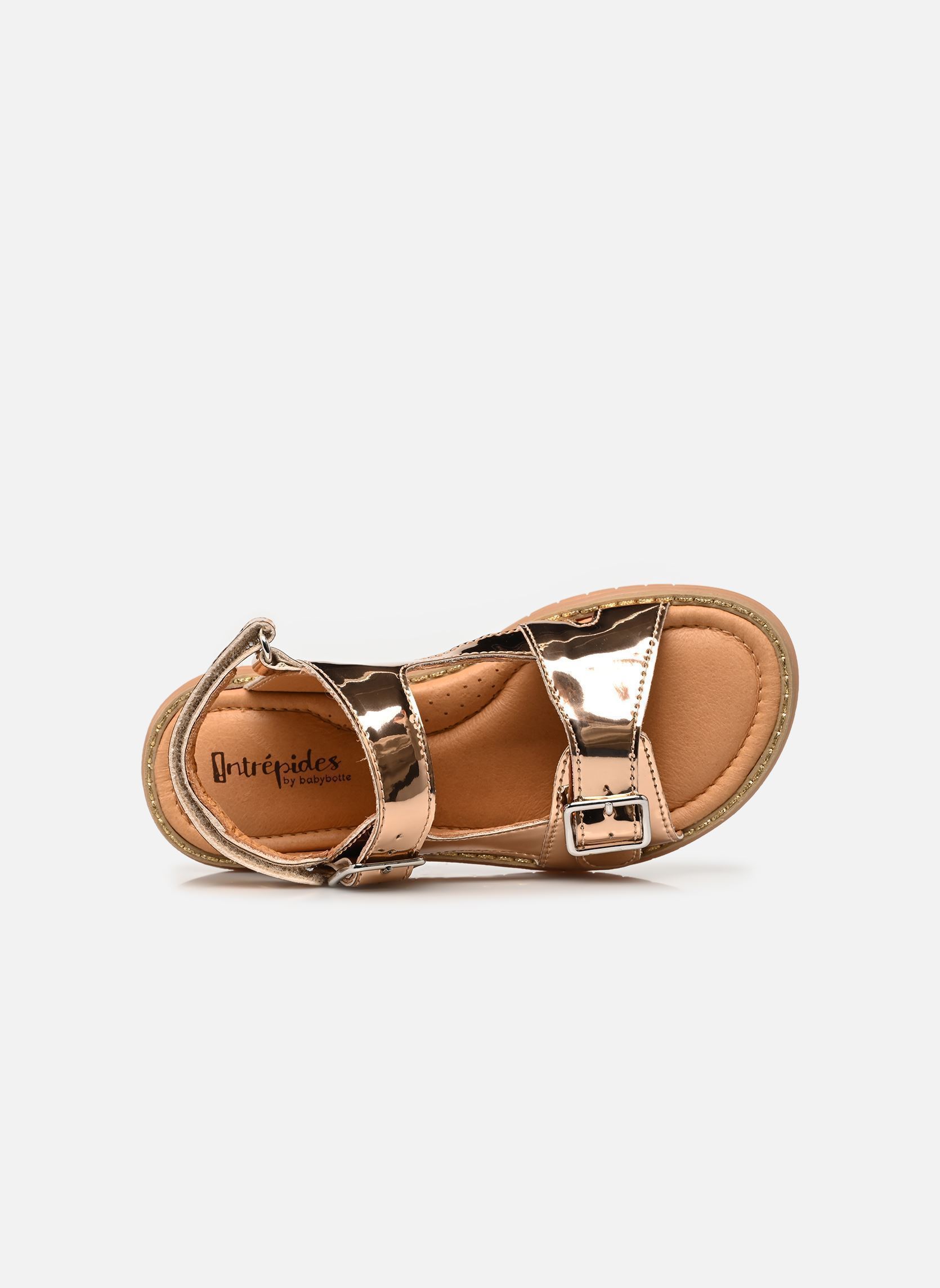 Sandalen Kristina meisjes goud en brons Babybotte Sandalen Kristina meisjes goud en brons PLATINE