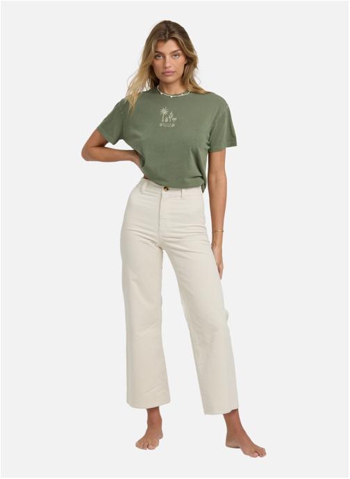 Billabong Pantalons droit Free Fall femme blanc