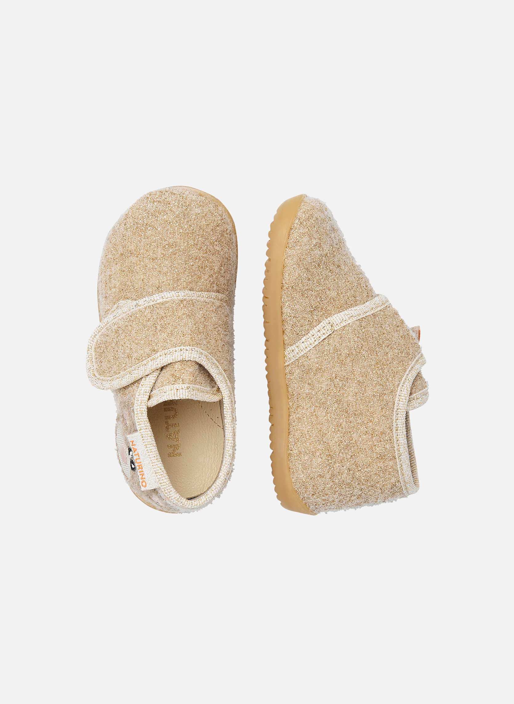 Chaussons Pantoufles CARILLON Beige- garçon beige Naturino Chaussons Pantoufles CARILLON Beige- garçon beige Beige