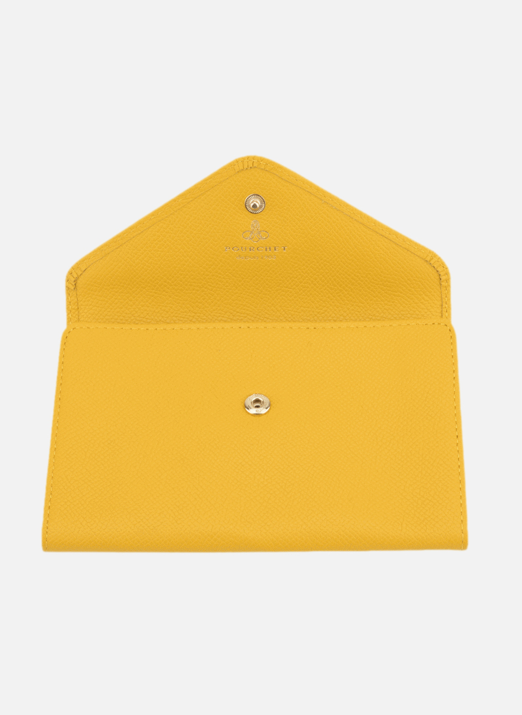 Portefeuilles Cassetta femme jaune Pourchet Portefeuilles Cassetta femme jaune Jaune