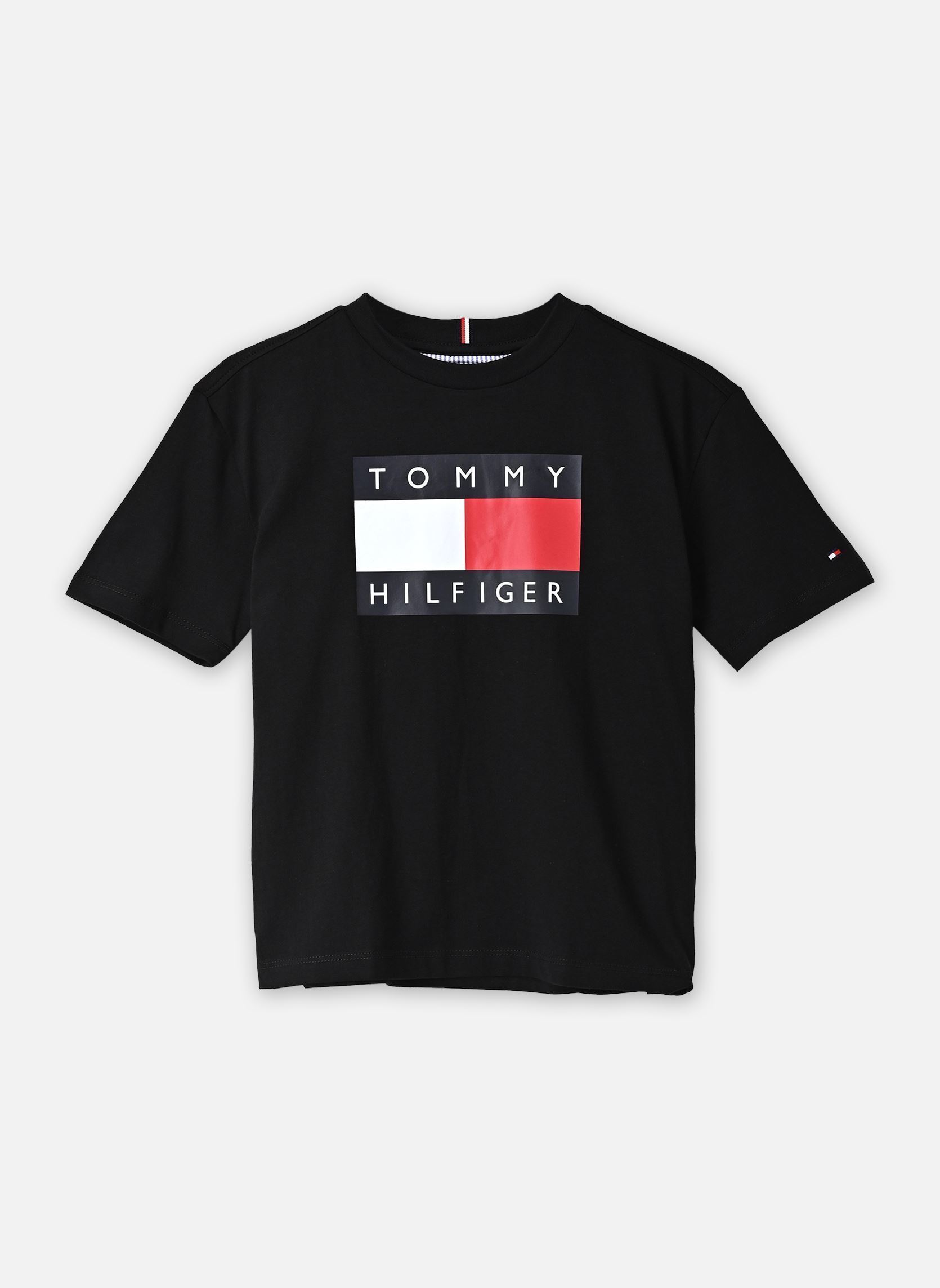 Tee-shirts manches courtes Heritage Printed Fla garçon noir Tommy Hilfiger Tee-shirts manches courtes Heritage Printed Fla garçon noir BLACK