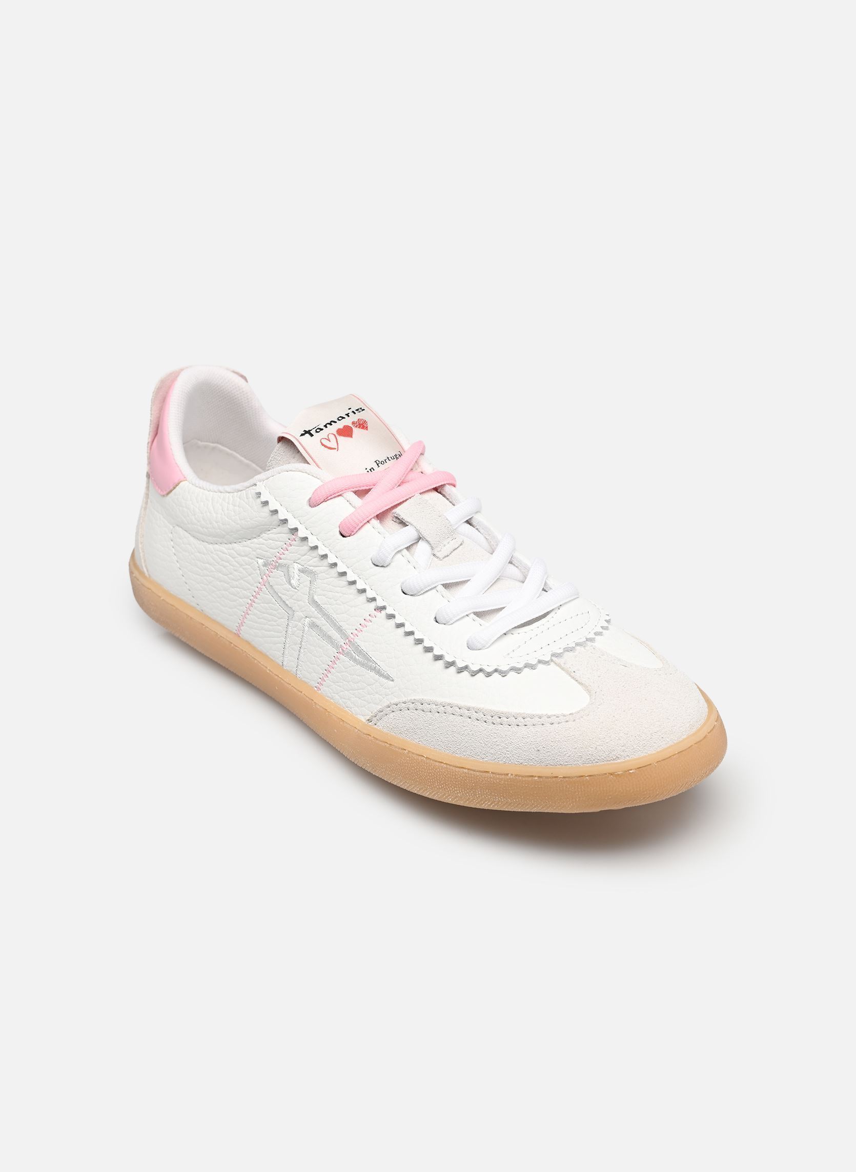 Lage sneakers 23609-46 dames wit Tamaris Lage sneakers 23609-46 dames wit WHITE/ROSE