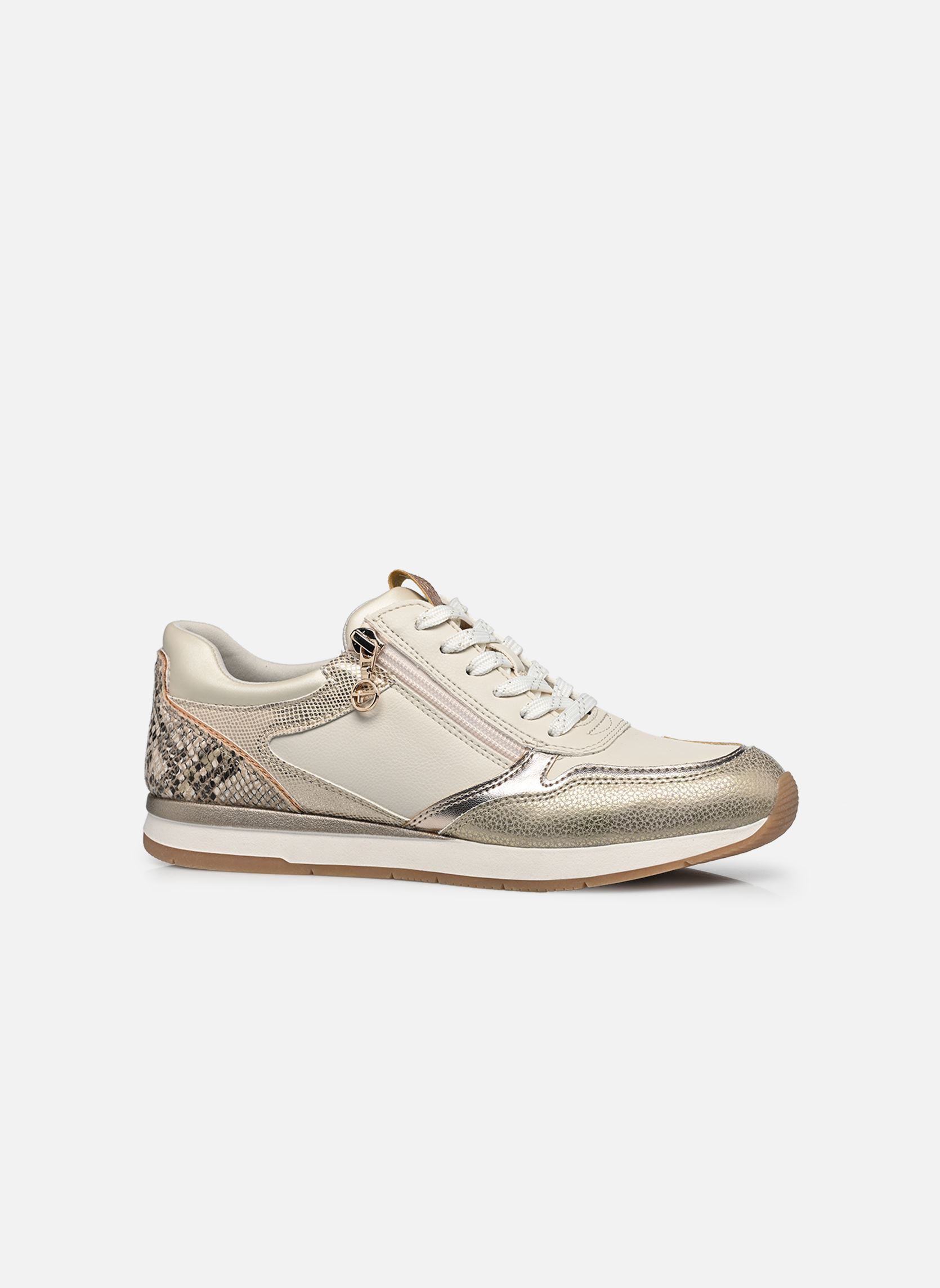 Niedrige Sneaker 23613-46 damen weiß Tamaris Niedrige Sneaker 23613-46 damen weiß IVORY STRUCT.