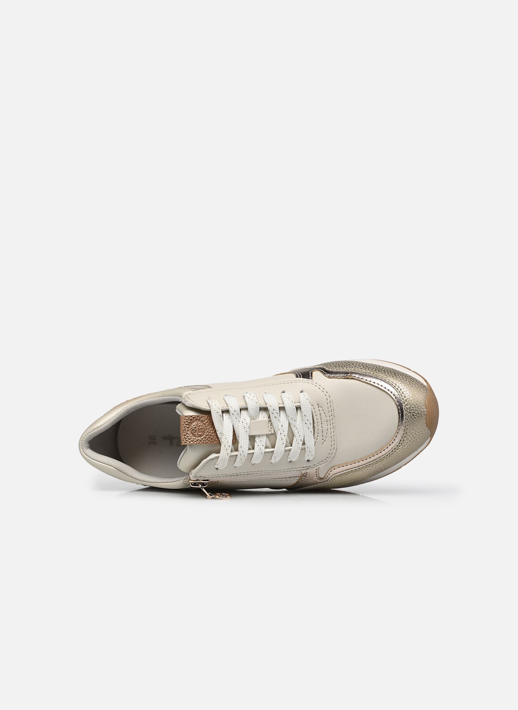 Niedrige Sneaker 23613-46 damen weiß Tamaris Niedrige Sneaker 23613-46 damen weiß IVORY STRUCT.