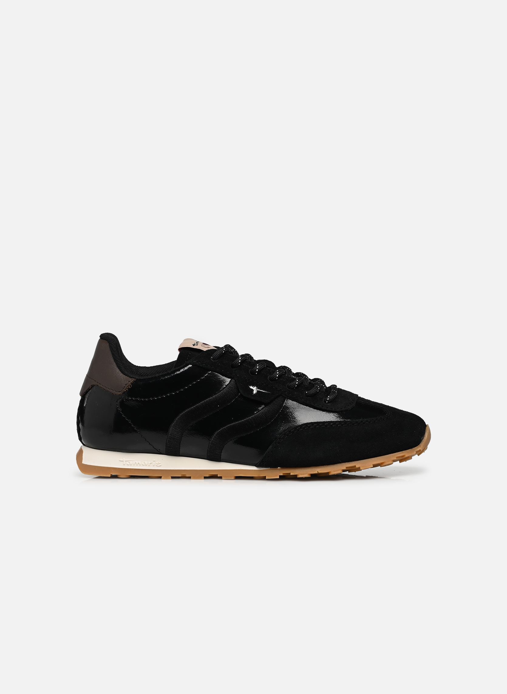 Baskets basses 23614-46 femme noir Tamaris Baskets basses 23614-46 femme noir BLACK PATENT