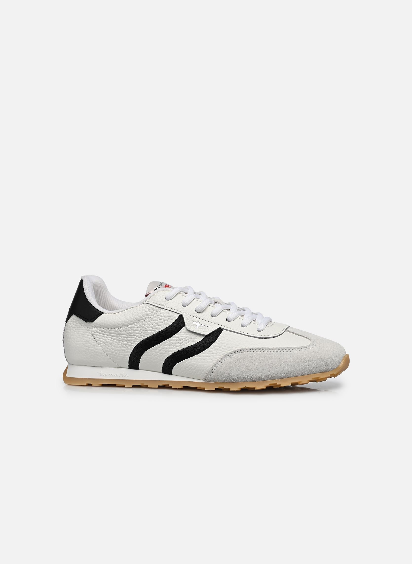 Niedrige Sneaker 23614-46 damen weiß Tamaris Niedrige Sneaker 23614-46 damen weiß WHITE/BLACK