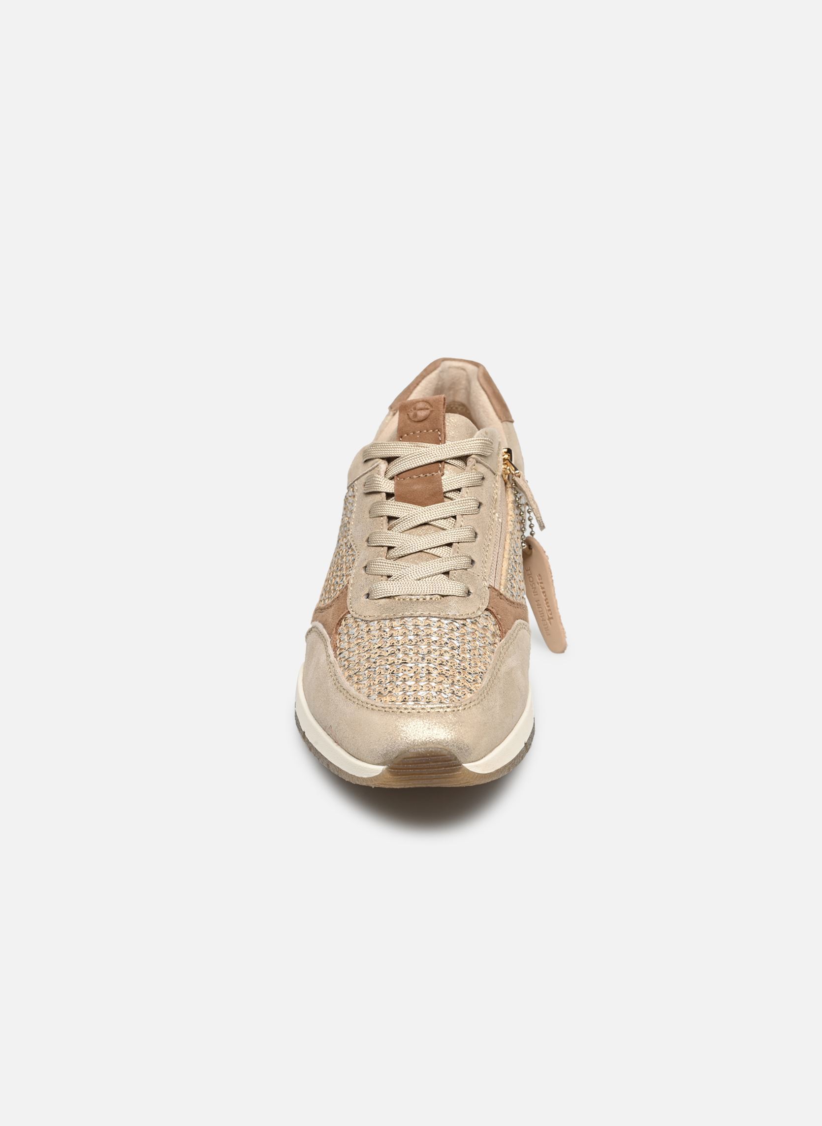 Baskets basses 23748-46 femme or et bronze Tamaris Baskets basses 23748-46 femme or et bronze IVORY STRUCT.