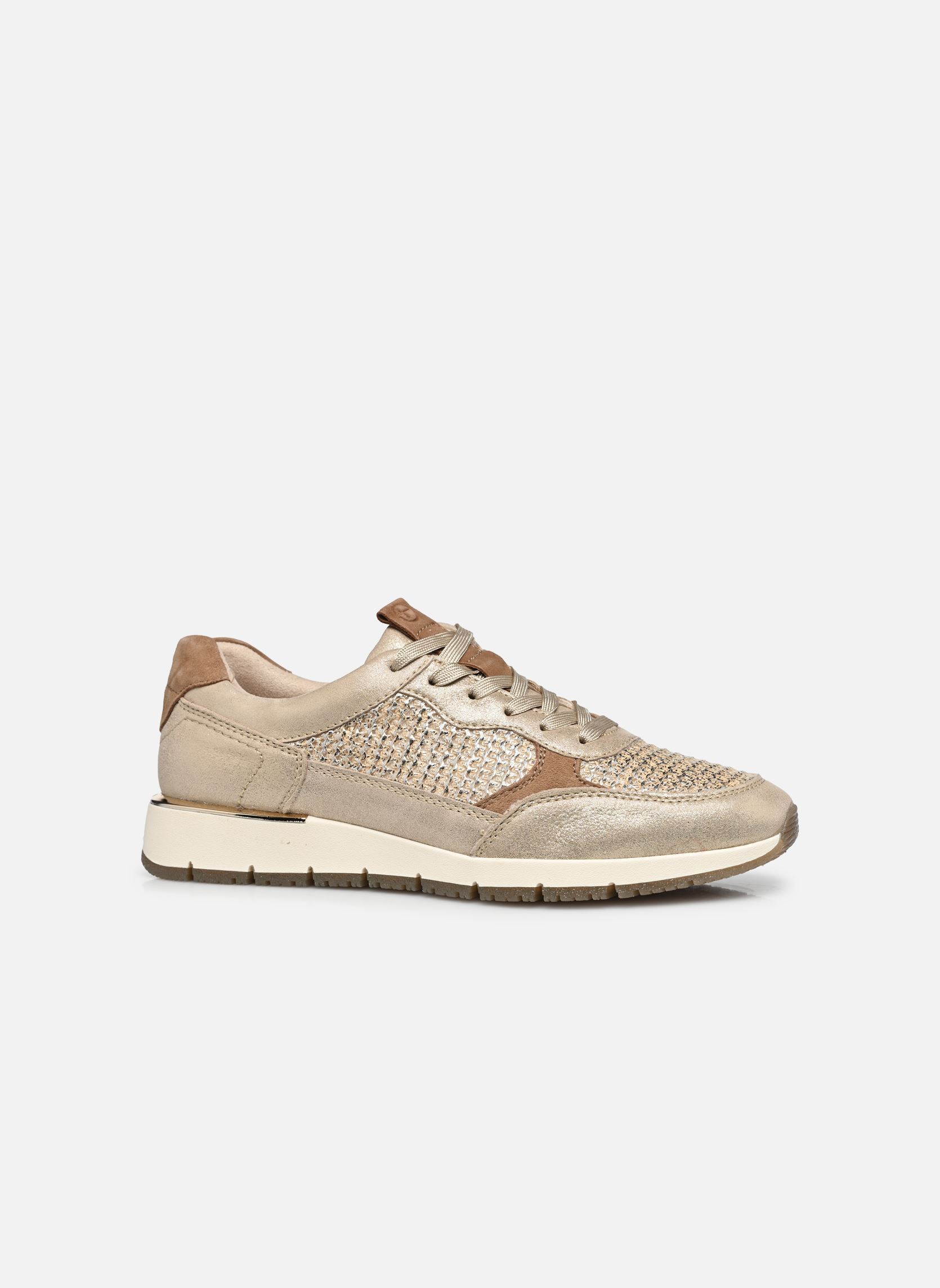 Baskets basses 23748-46 femme or et bronze Tamaris Baskets basses 23748-46 femme or et bronze IVORY STRUCT.