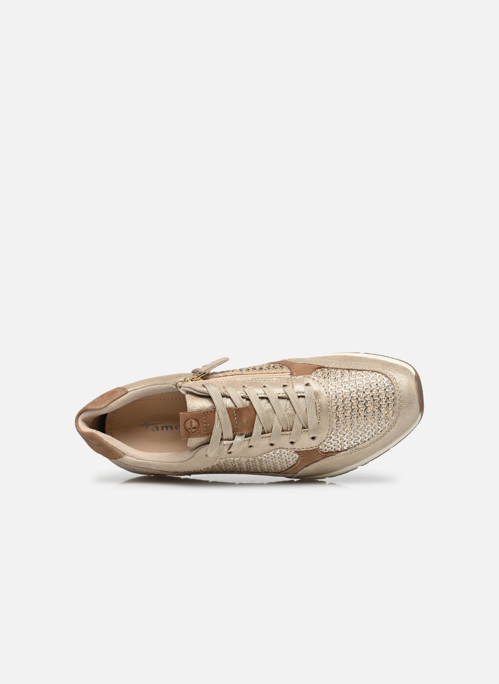 Baskets basses 23748-46 femme or et bronze Tamaris Baskets basses 23748-46 femme or et bronze IVORY STRUCT.