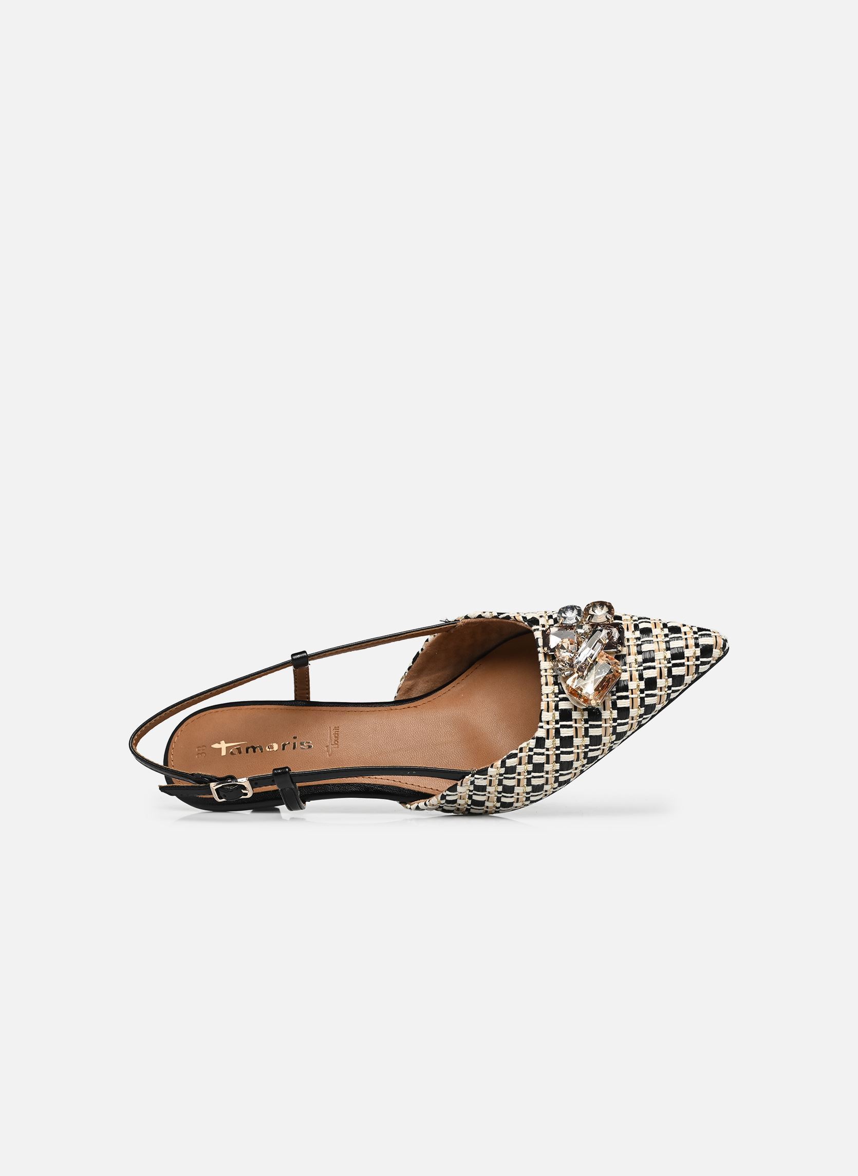 Slingback pumps 29512-46 dames meerkleurig Tamaris Slingback pumps 29512-46 dames meerkleurig BLACK COMB