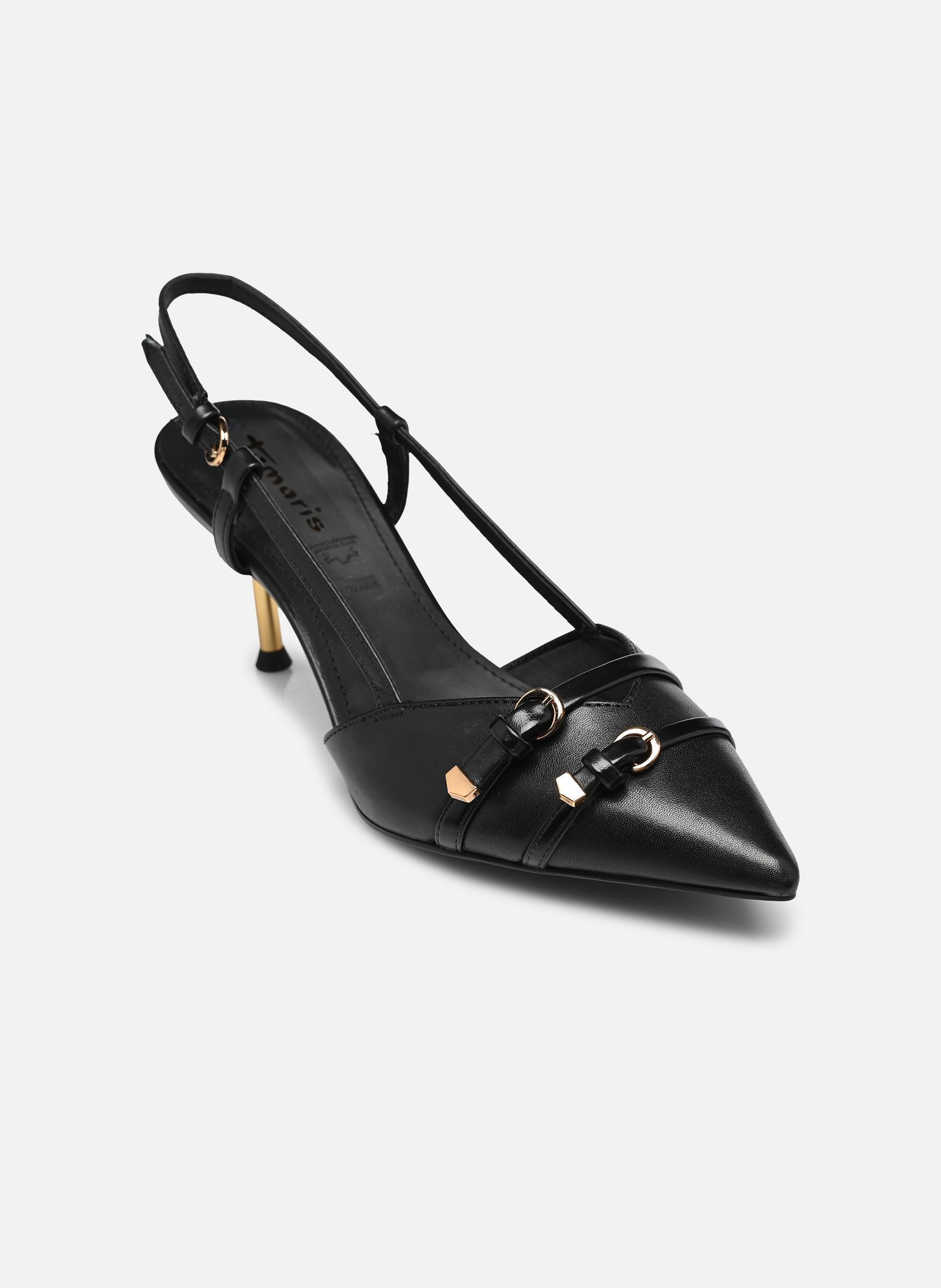 Escarpins à brides 29631-46 femme noir Tamaris Escarpins à brides 29631-46 femme noir BLACK LEATHER