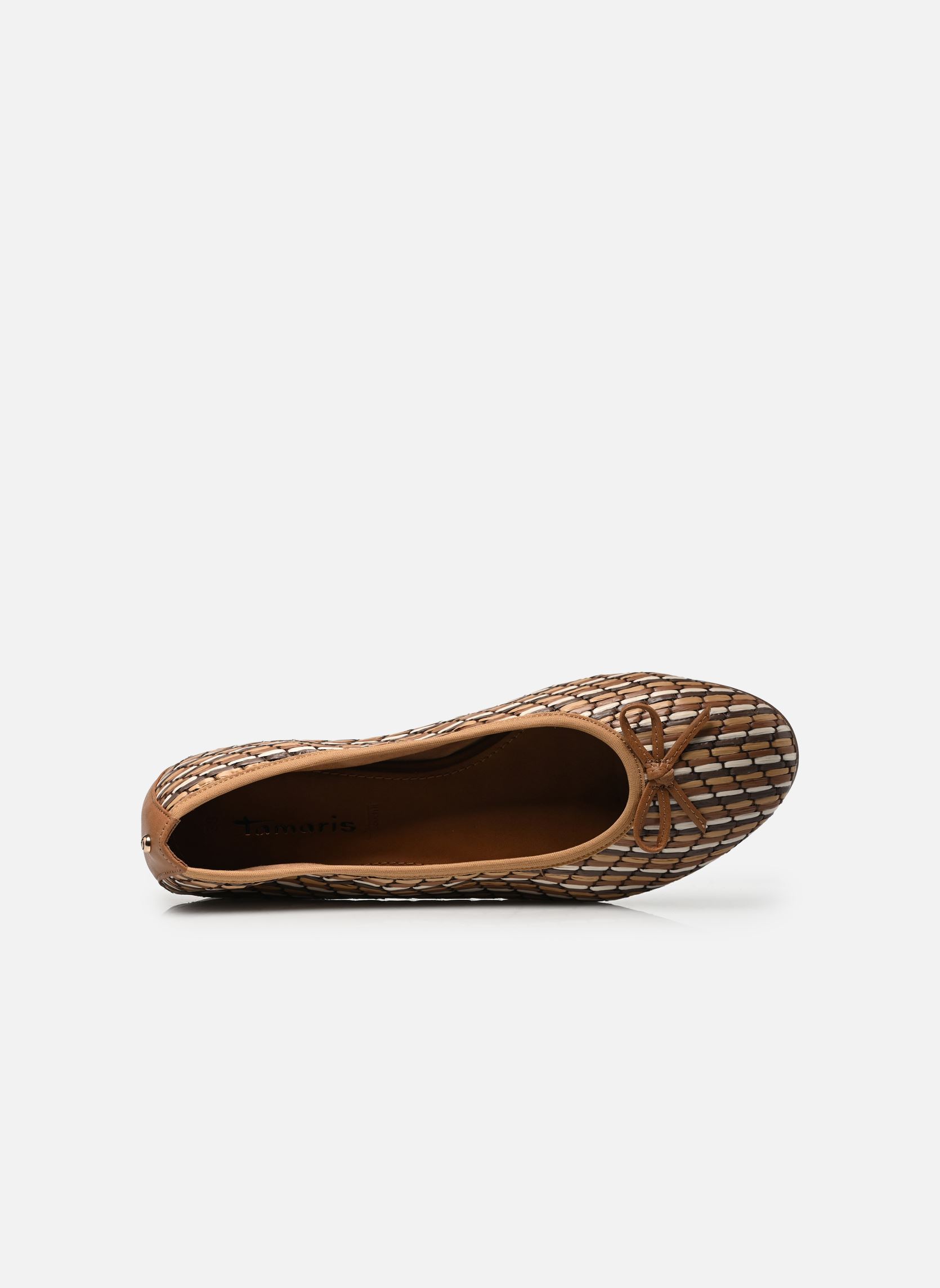 Ballerines classiques 22134-46 femme marron Tamaris Ballerines classiques 22134-46 femme marron COGNAC COMB
