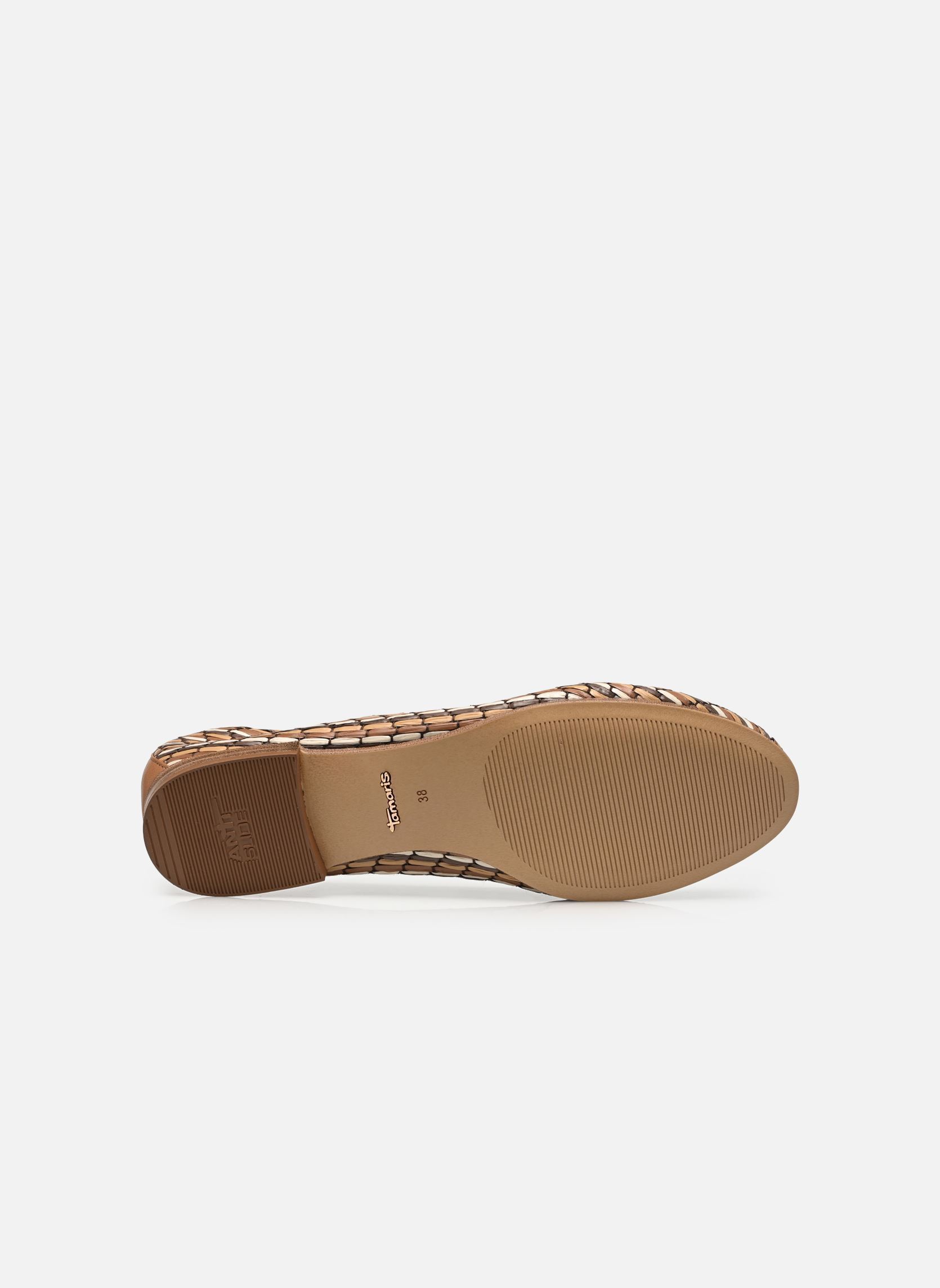 Ballerines classiques 22134-46 femme marron Tamaris Ballerines classiques 22134-46 femme marron COGNAC COMB