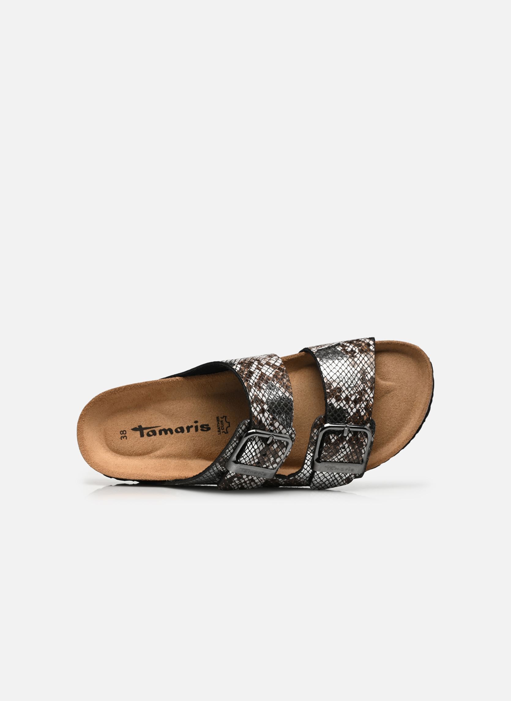 Pantoletten und Clogs 27523-46 damen mehrfarbig Tamaris Pantoletten und Clogs 27523-46 damen mehrfarbig BLACK/SNAKE