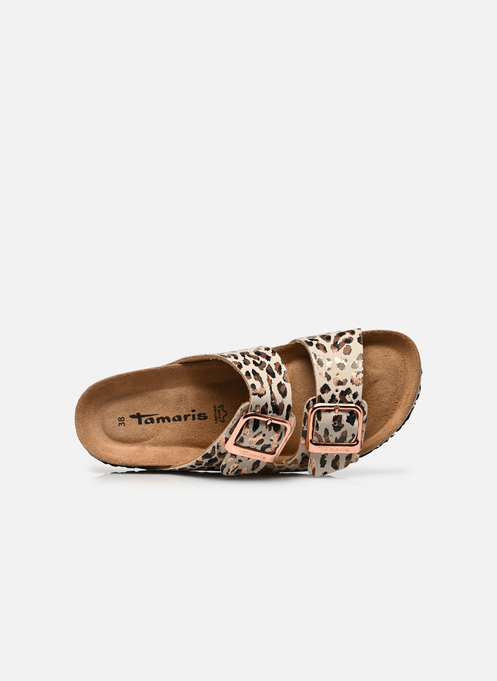 Pantoletten und Clogs 27523-46 damen beige Tamaris Pantoletten und Clogs 27523-46 damen beige BEIGE/LEOPARD