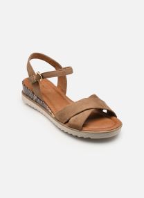 Sandales compensées et plateformes 28116-44 femme jaune